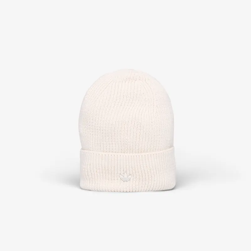 Berretto adidas Everyday Icons Beanie With Tonal Metal Trefoil Cloud White
