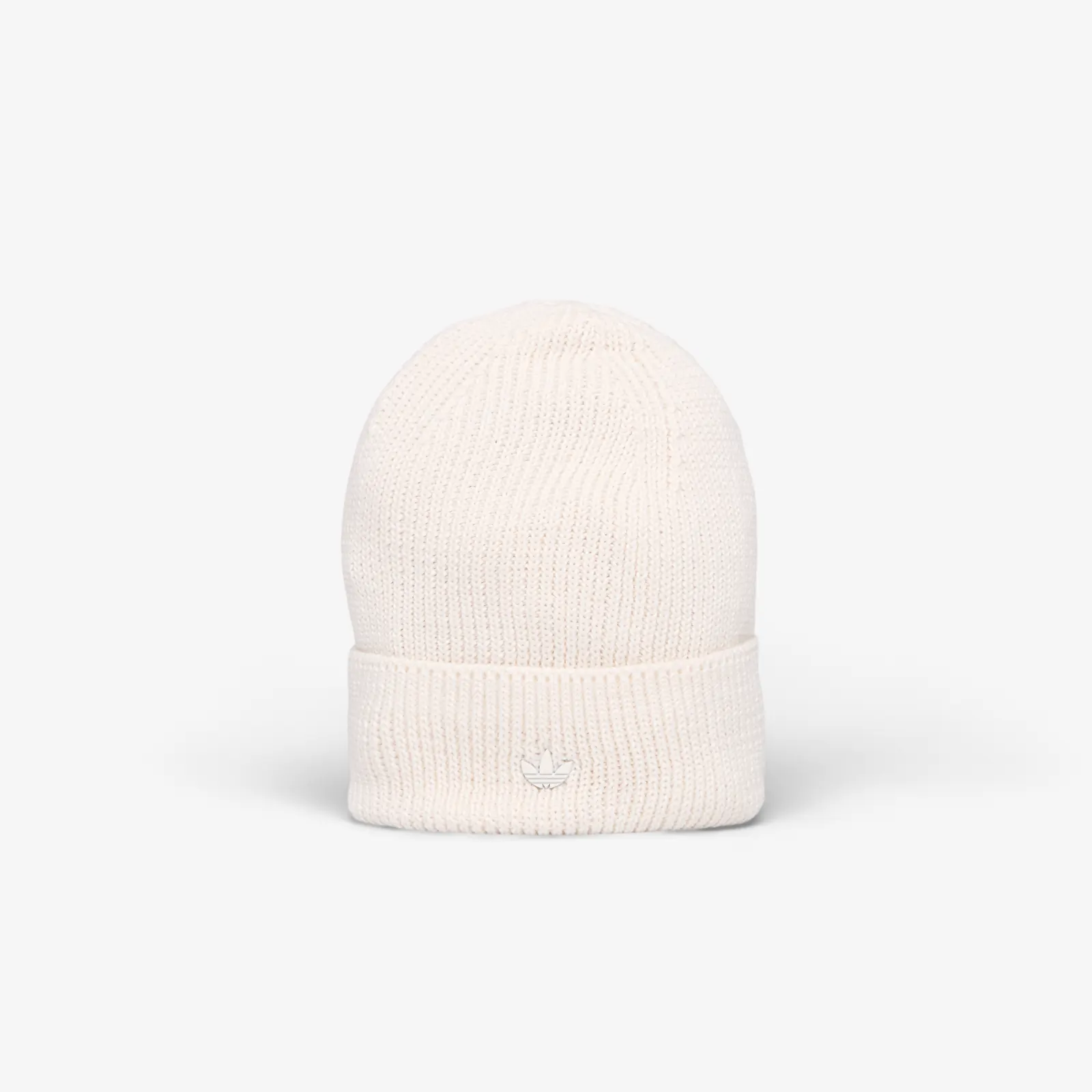 Fesuri adidas Everyday Icons Beanie With Tonal Metal Trefoil Cloud White