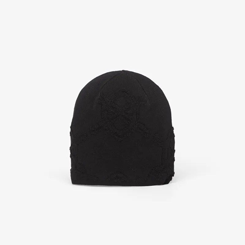 Mütze Daily Paper Textured Shield Skull Cap Beanie Black