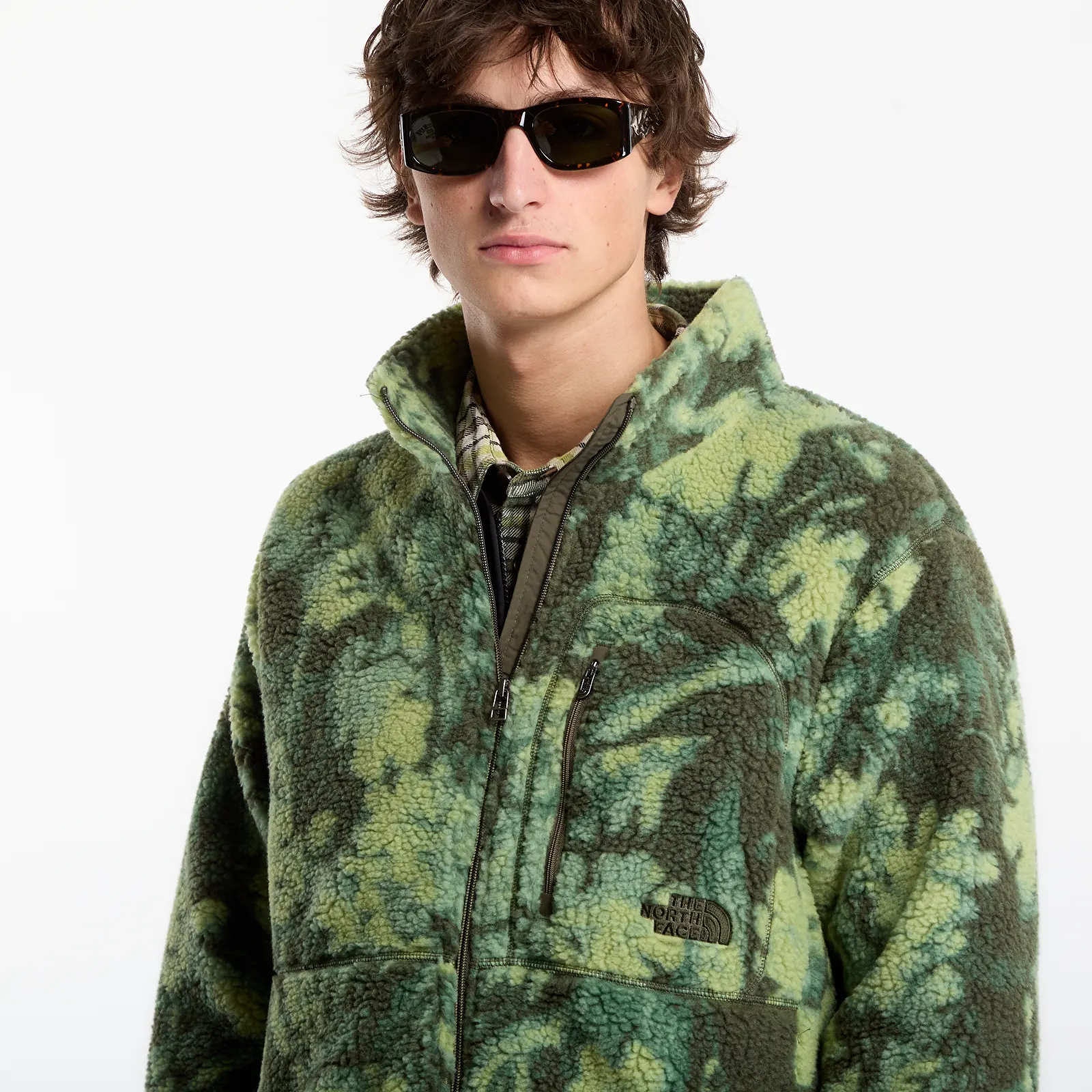 Men's jackets The North Face Extreme Pile 2 FZ Jacket New Taupe Green