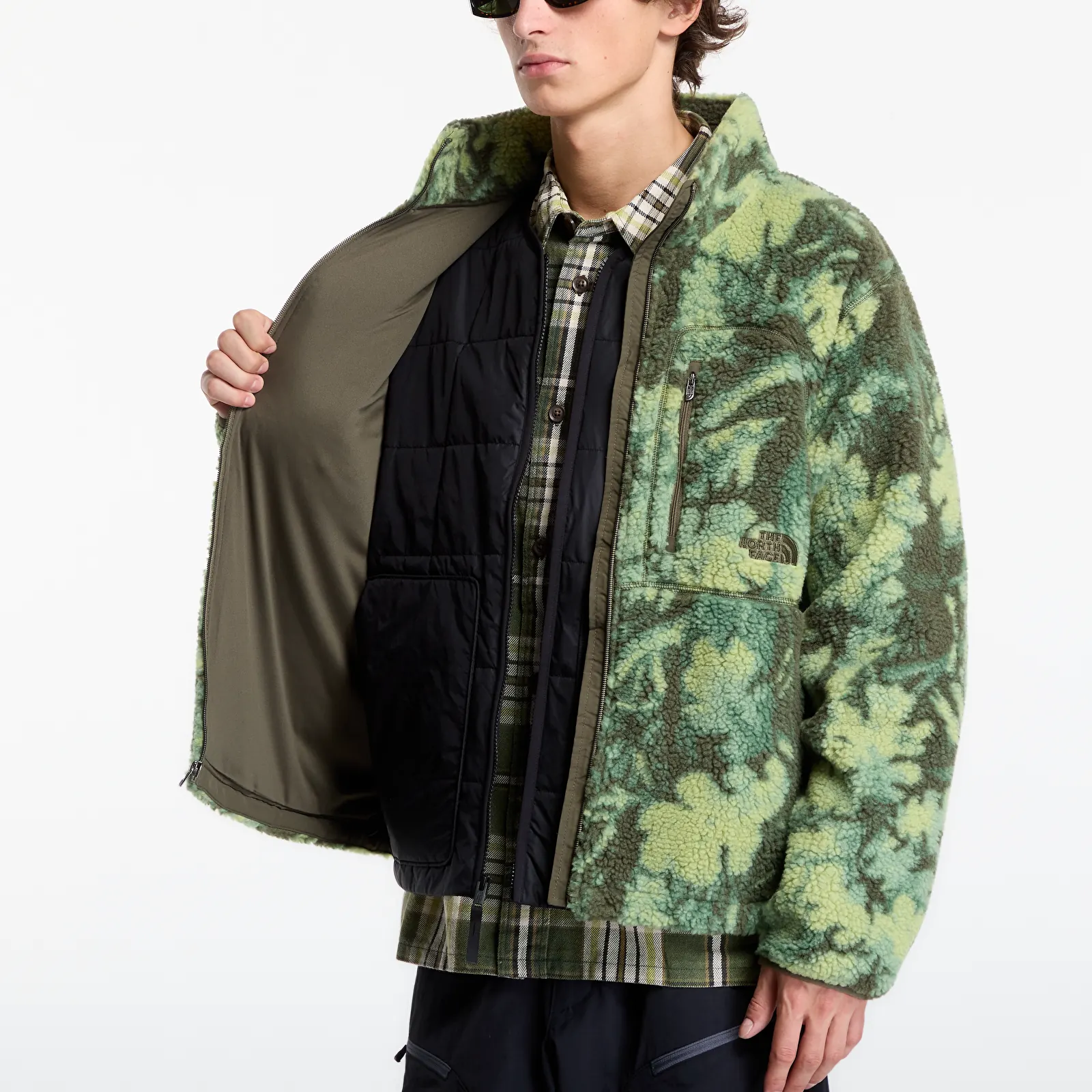 Men's jackets The North Face Extreme Pile 2 FZ Jacket New Taupe Green
