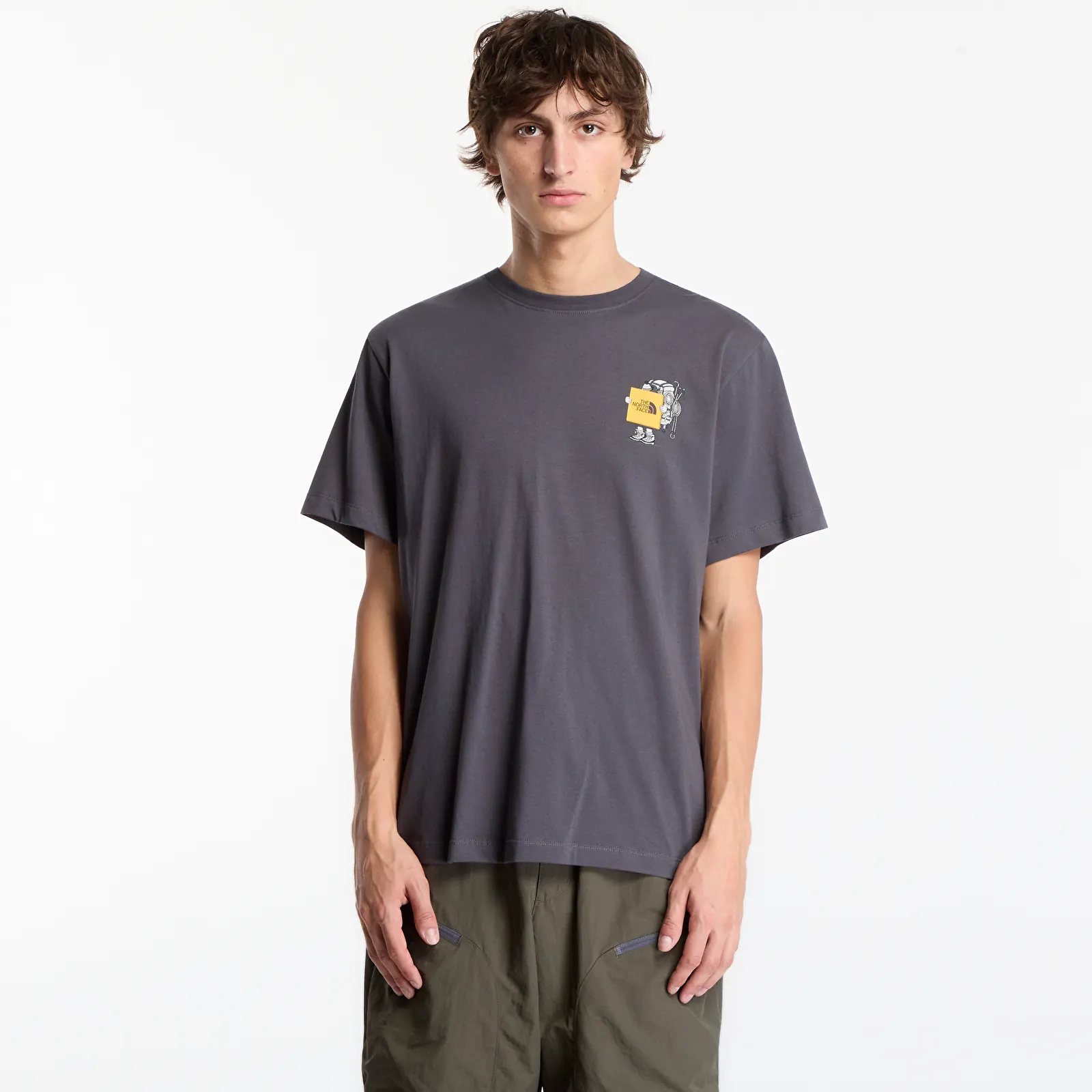 Miesten T-paidat The North Face Gear Up Get Out Relaxed SS Tee UNISEX Anthracite