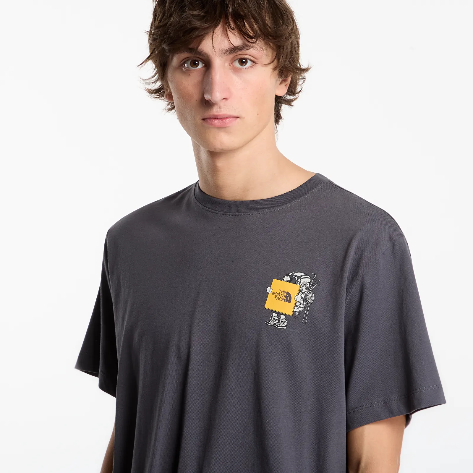 Miesten T-paidat The North Face Gear Up Get Out Relaxed SS Tee UNISEX Anthracite