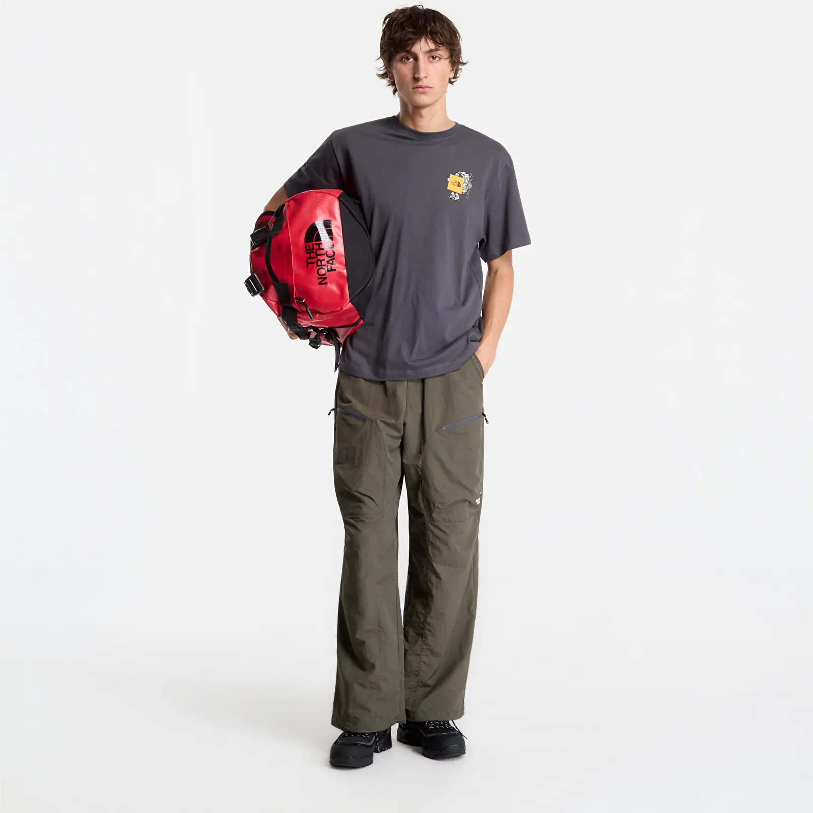 Miesten T-paidat The North Face Gear Up Get Out Relaxed SS Tee UNISEX Anthracite