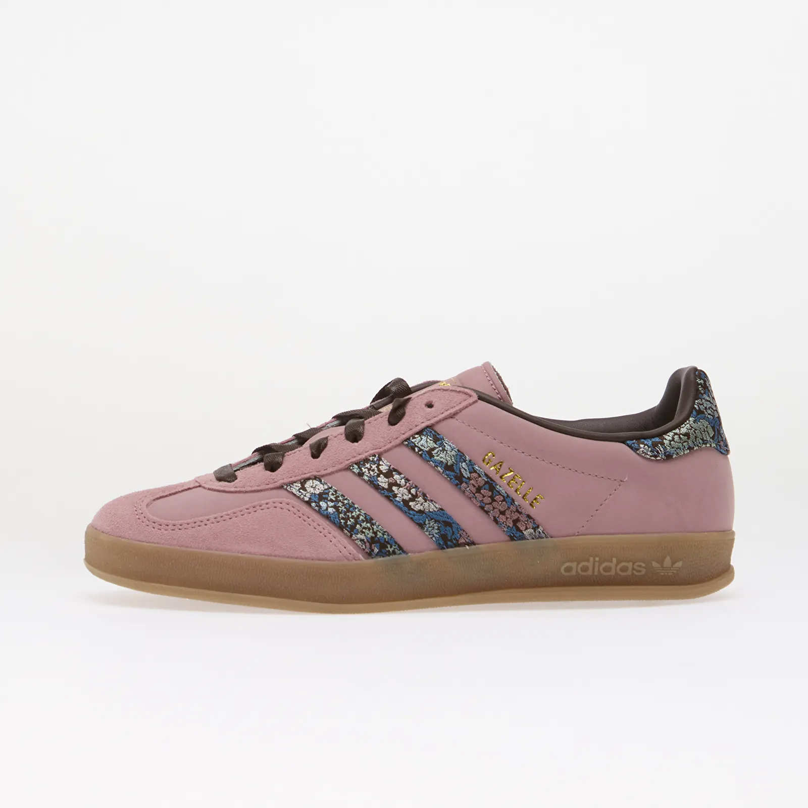 Dámské tenisky a boty adidas x Liberty London Gazelle Indoor Magic Mauve/ Aurora Coffee/ Gum5