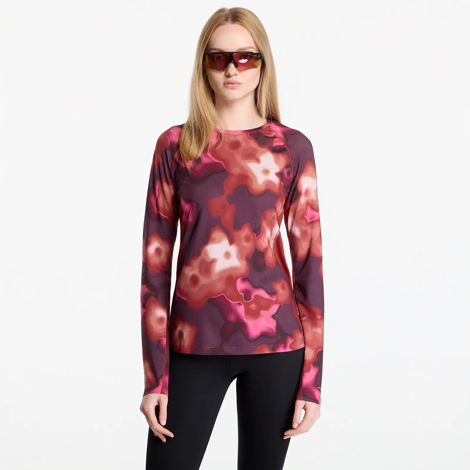 Women's T-shirts Columbia Omni-Heat Infinity™ Knit LS Crew Red Oxide, Dyeflower