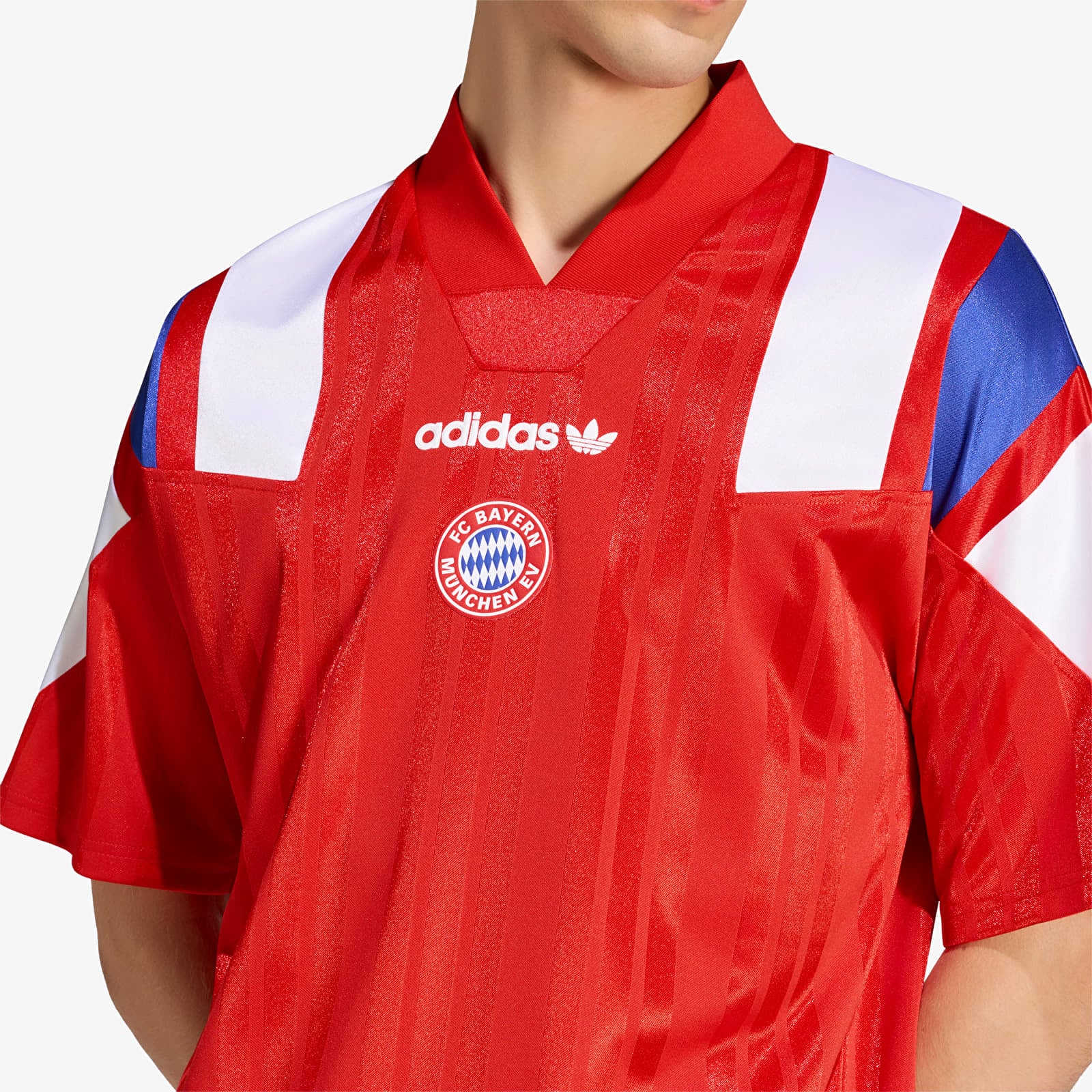 Men's Jerseys adidas FC Bayern Muenchen EQT Jersey UNISEX Red/ White/ Semi Lucid Blue