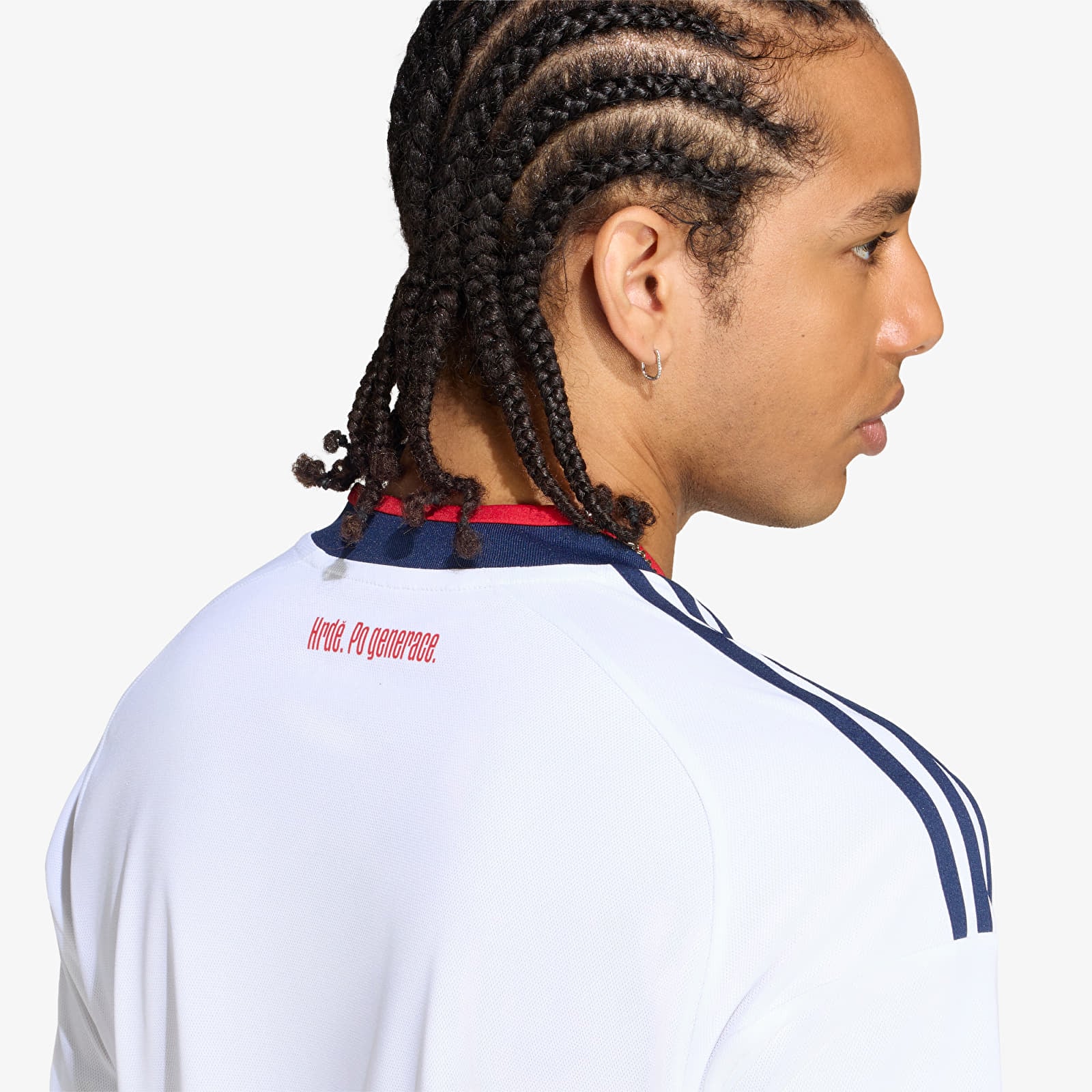 Men's Jerseys adidas Czechia FAČR Away Jersey White/ Team Navy Blue 2/ Team Power Red 2