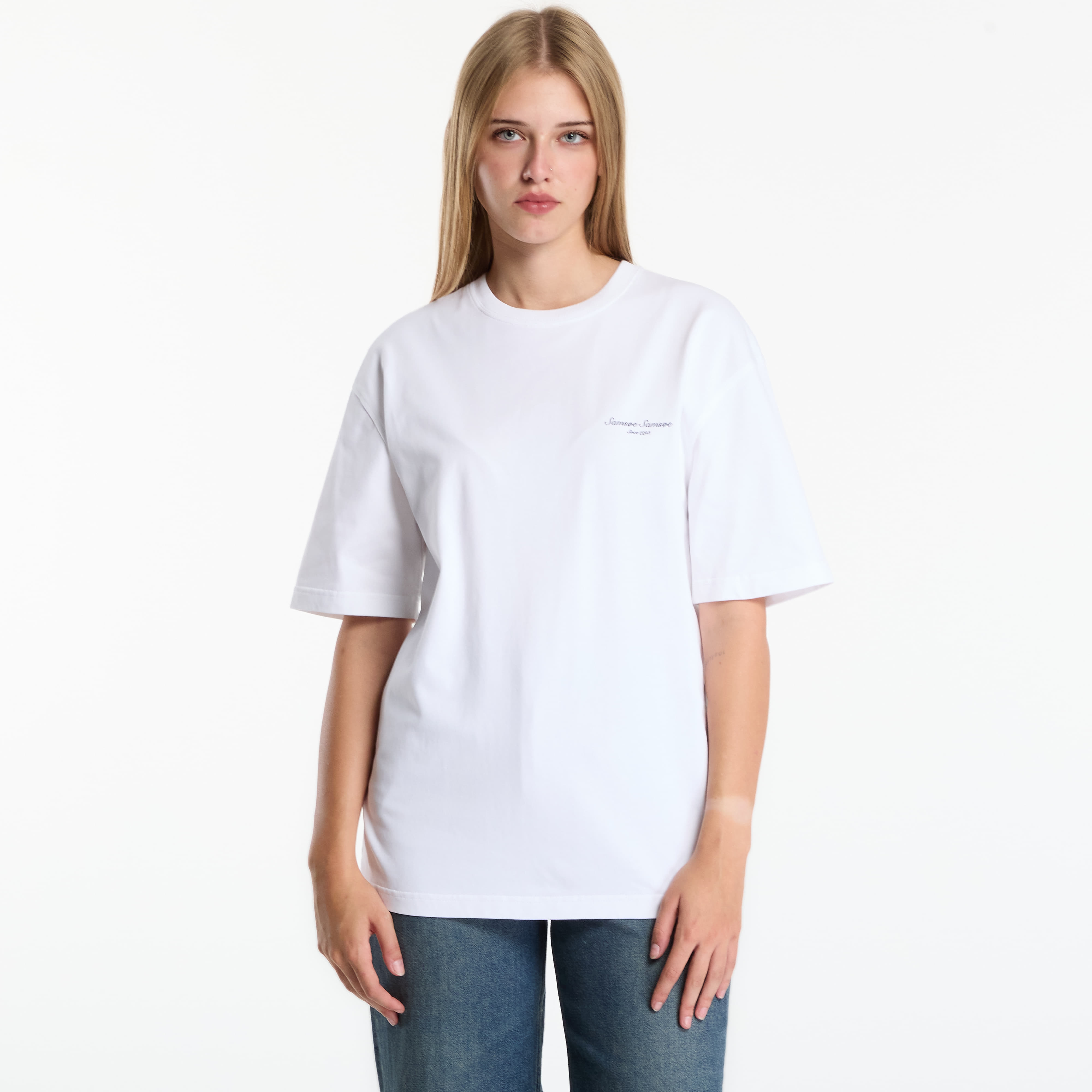 Тениска Samsøe Samsøe Sauni T-shirt White Building L