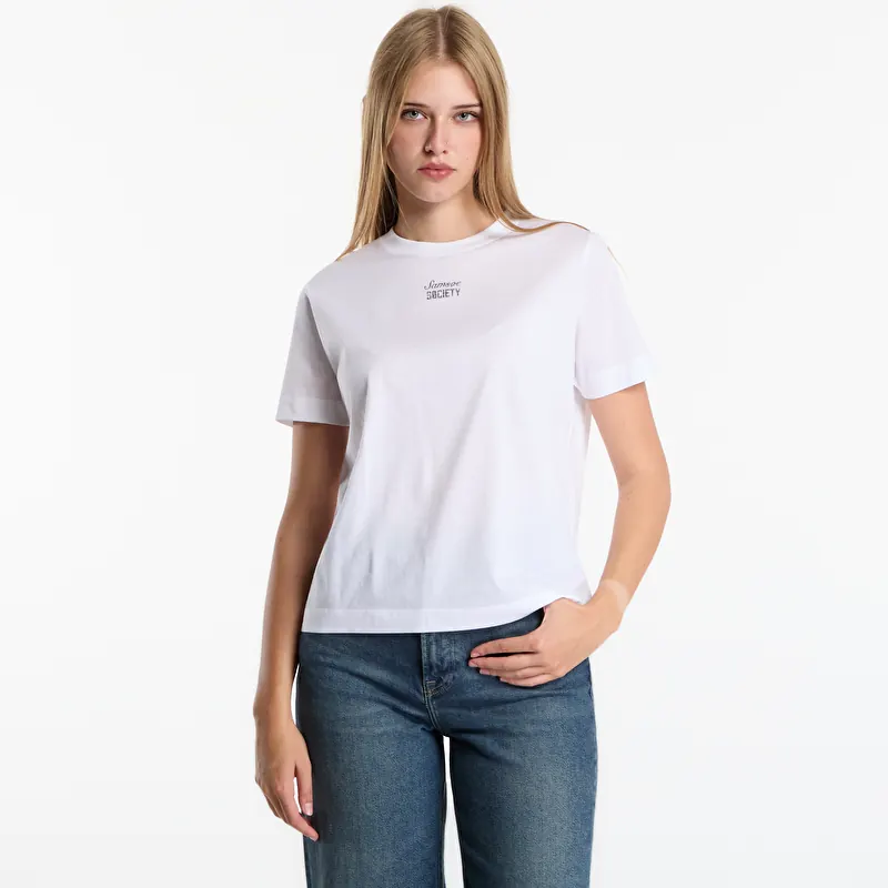 T-skjorte Samsøe Samsøe Sacamino T-shirt Ss White Shield