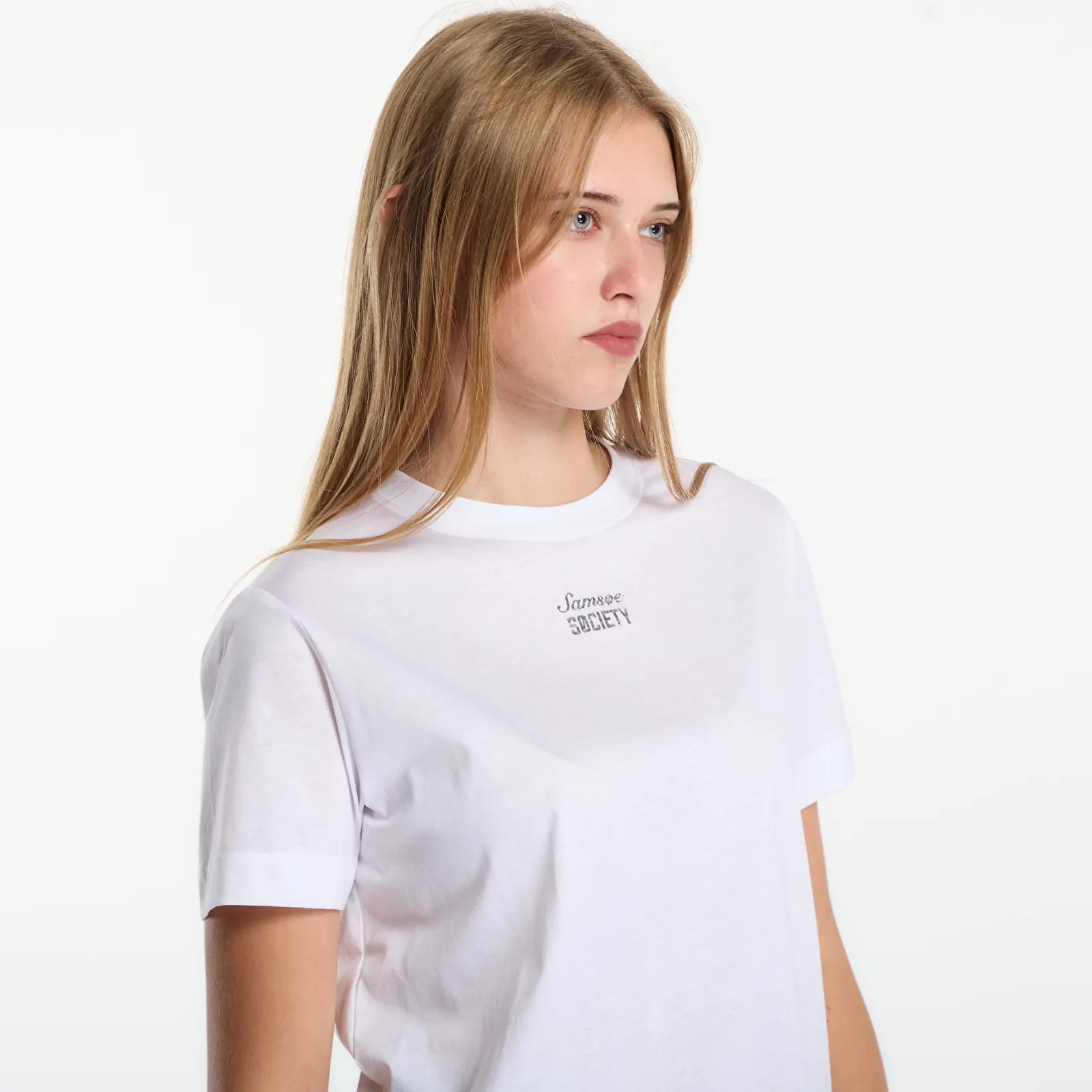 T-shirts Samsøe Samsøe Sacamino T-shirt Ss White Shield