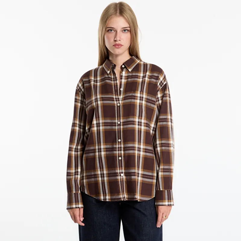 Shirt Gant Rel Checked Flannel Bd Shirt Light Ochre