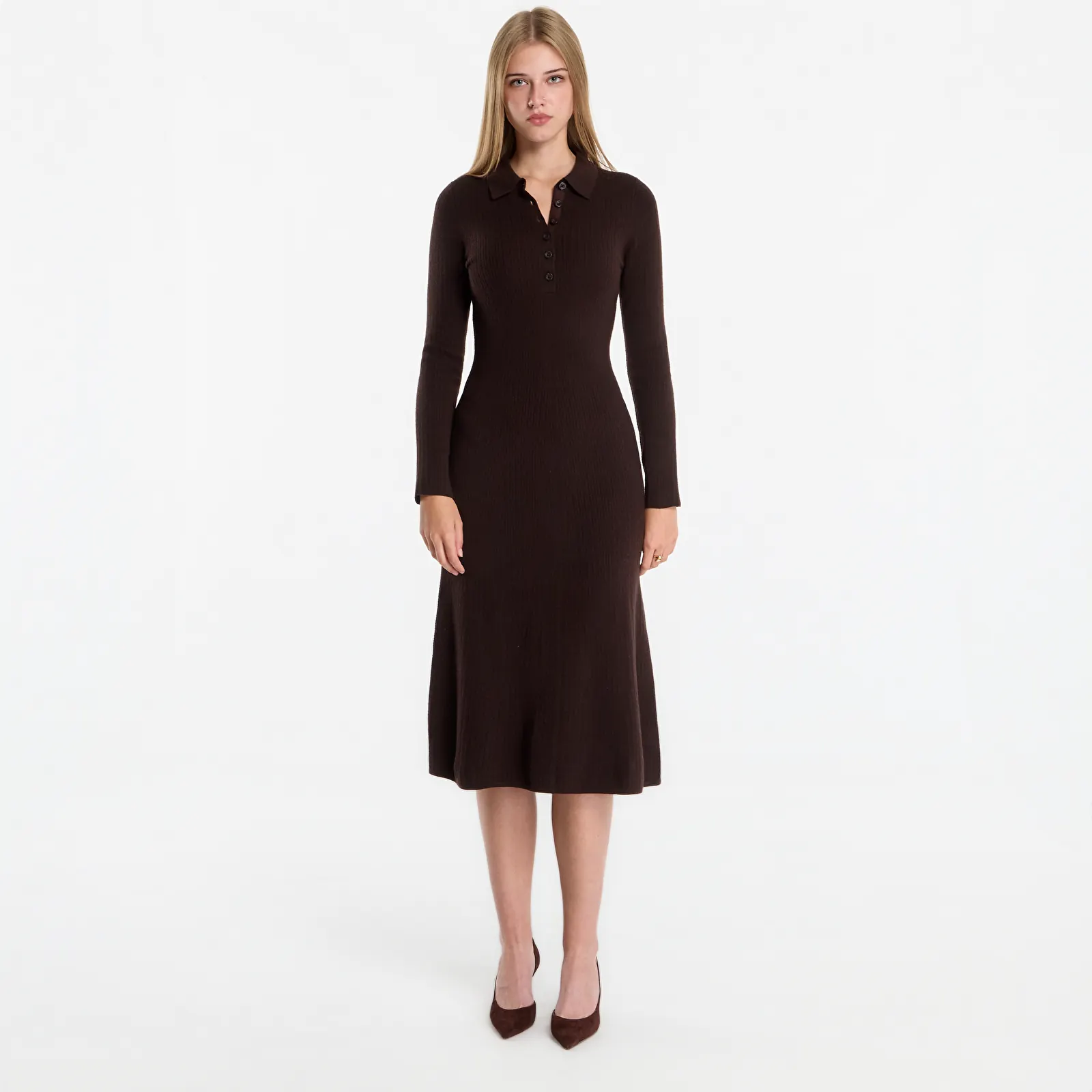 Vestidos Gant Mini Cable Knit Dress Light Ochre