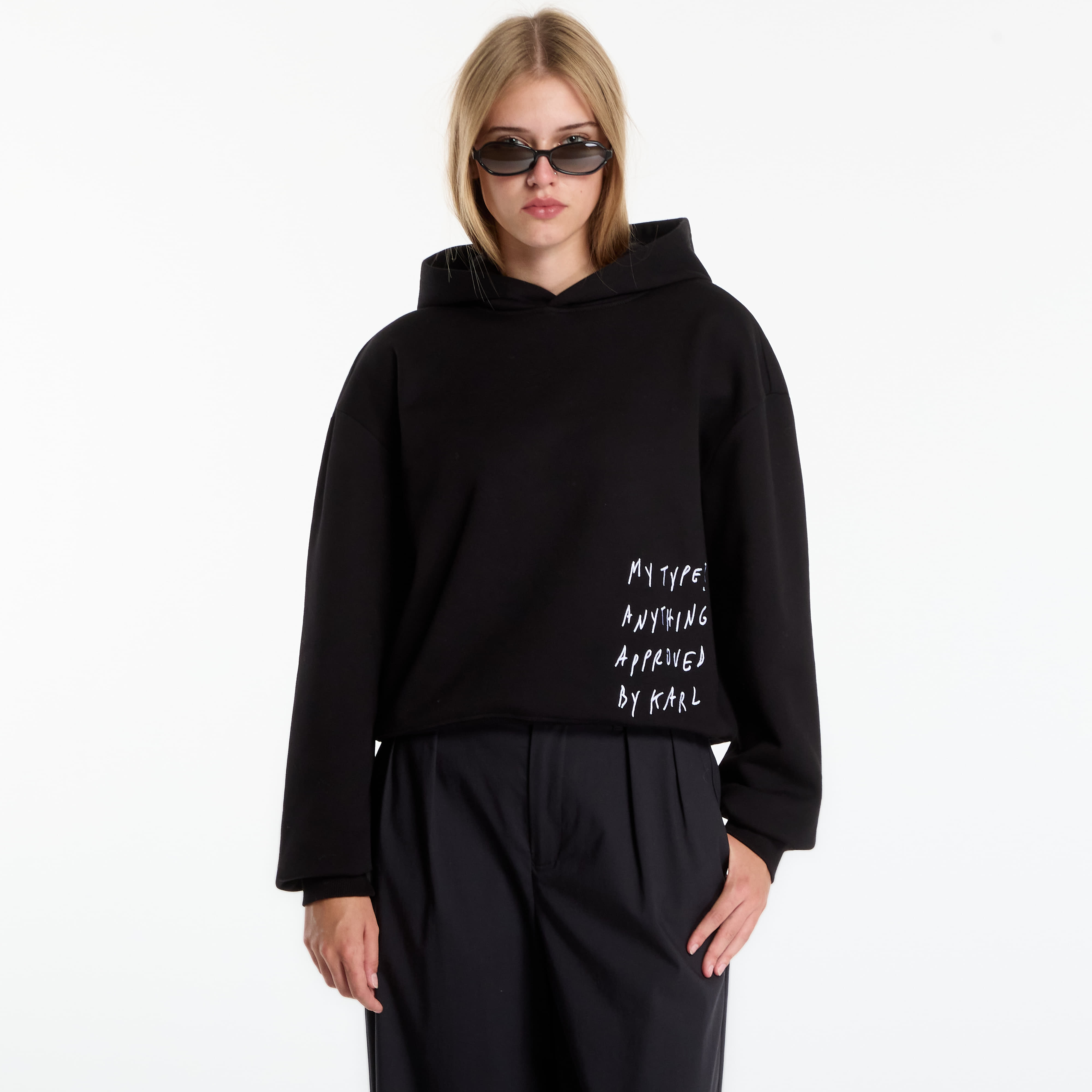 Суитшърт Karl Lagerfeld Jeans X Pt Boxy Hoodie Black S