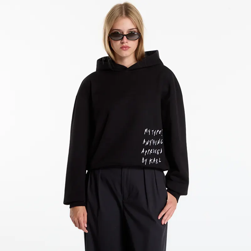 Karl Lagerfeld Jeans X Pt Boxy Hoodie Black