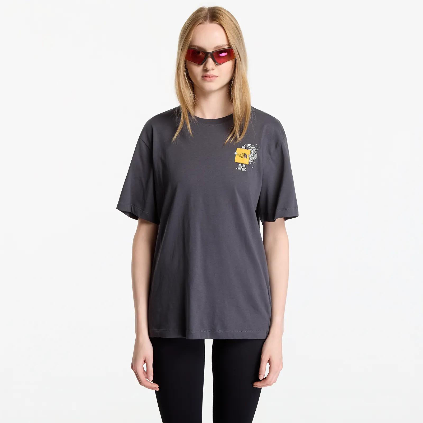 Miesten T-paidat The North Face Gear Up Get Out Relaxed SS Tee UNISEX Anthracite