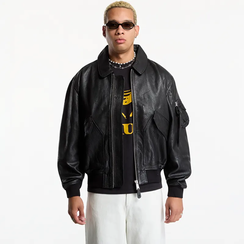 Bomber Alpha Industries CWU-36/P Leather UV Black
