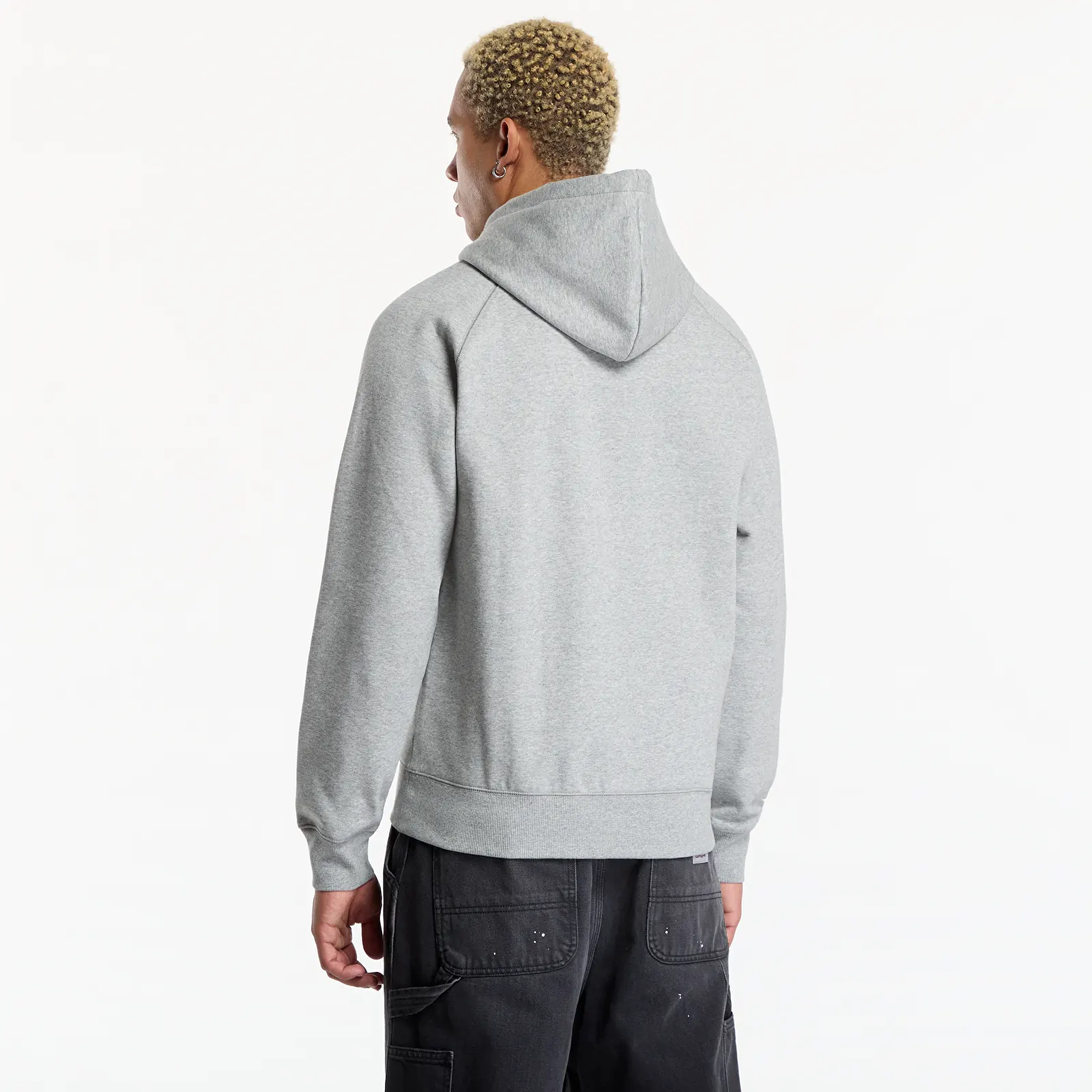 Muške dukserice Carhartt WIP Hooded Chase Sweat Grey Heather/ Gold