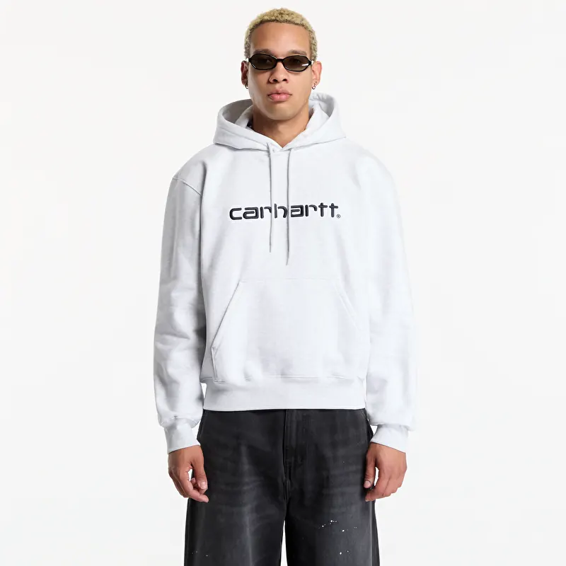 Sweatshirt Carhartt WIP Hooded Carhartt Sweat UNISEX Ash Heather/ Graphite