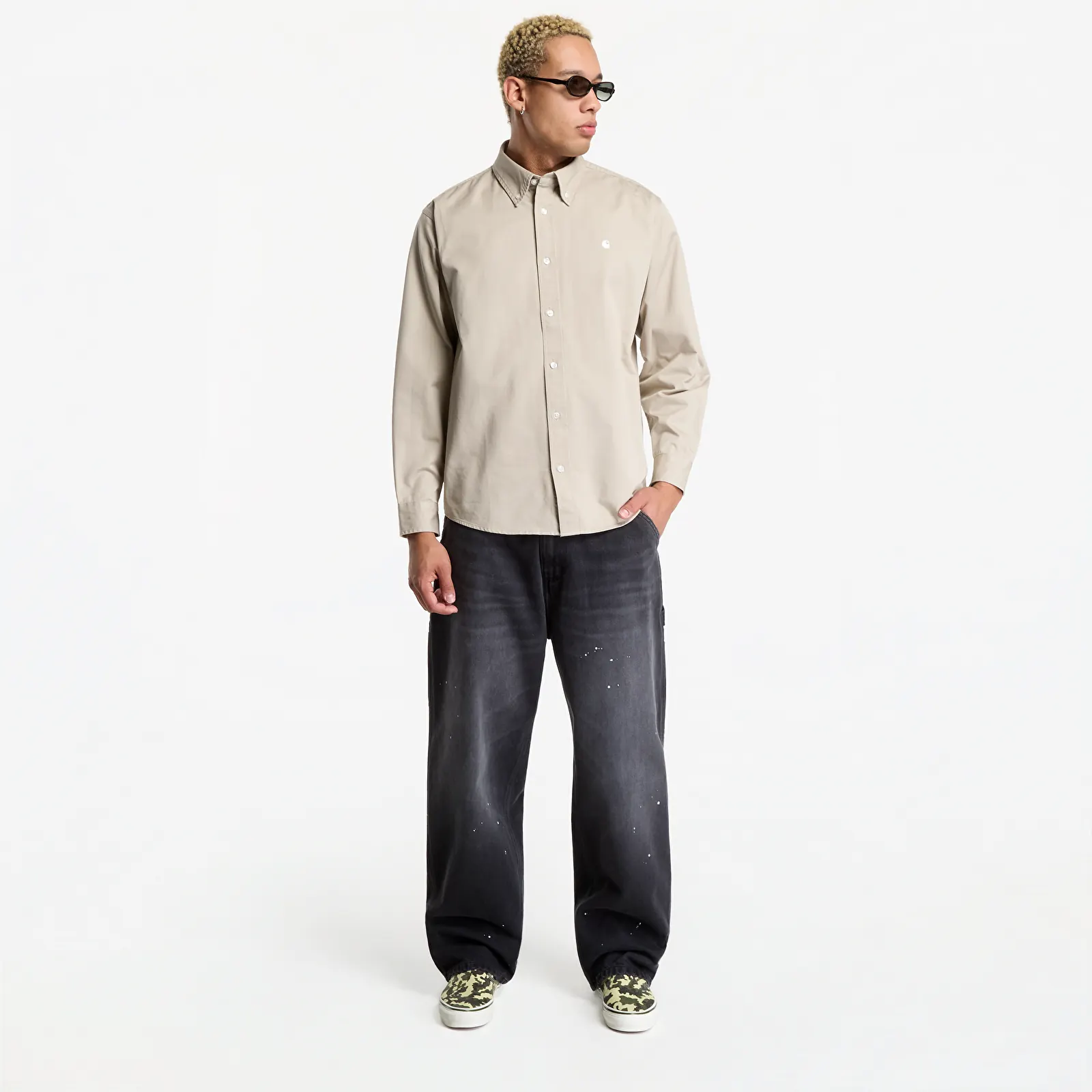 Shirts Carhartt WIP L/S OG Madison Shirt UNISEX Fleur De Sel