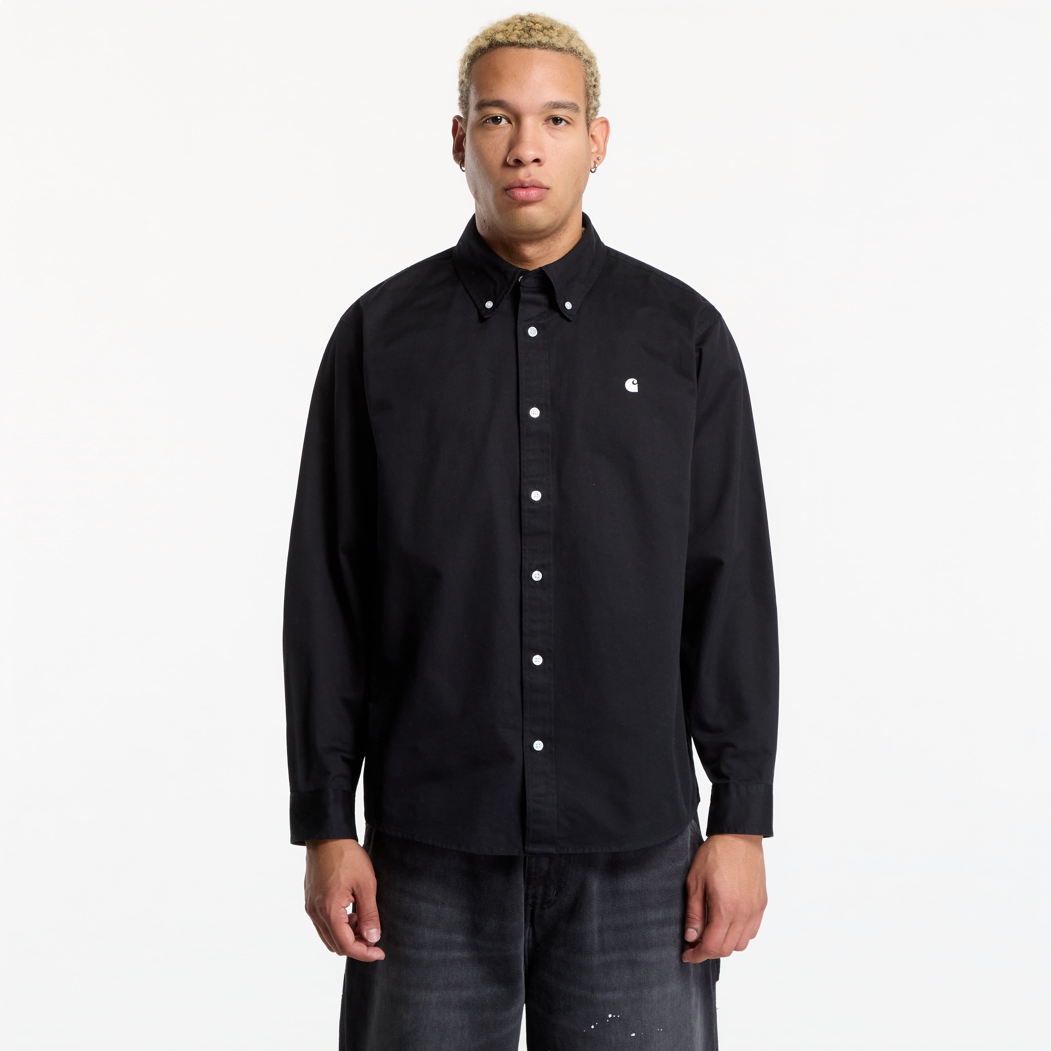 Риза Carhartt WIP L/S OG Madison Shirt UNISEX Black XL
