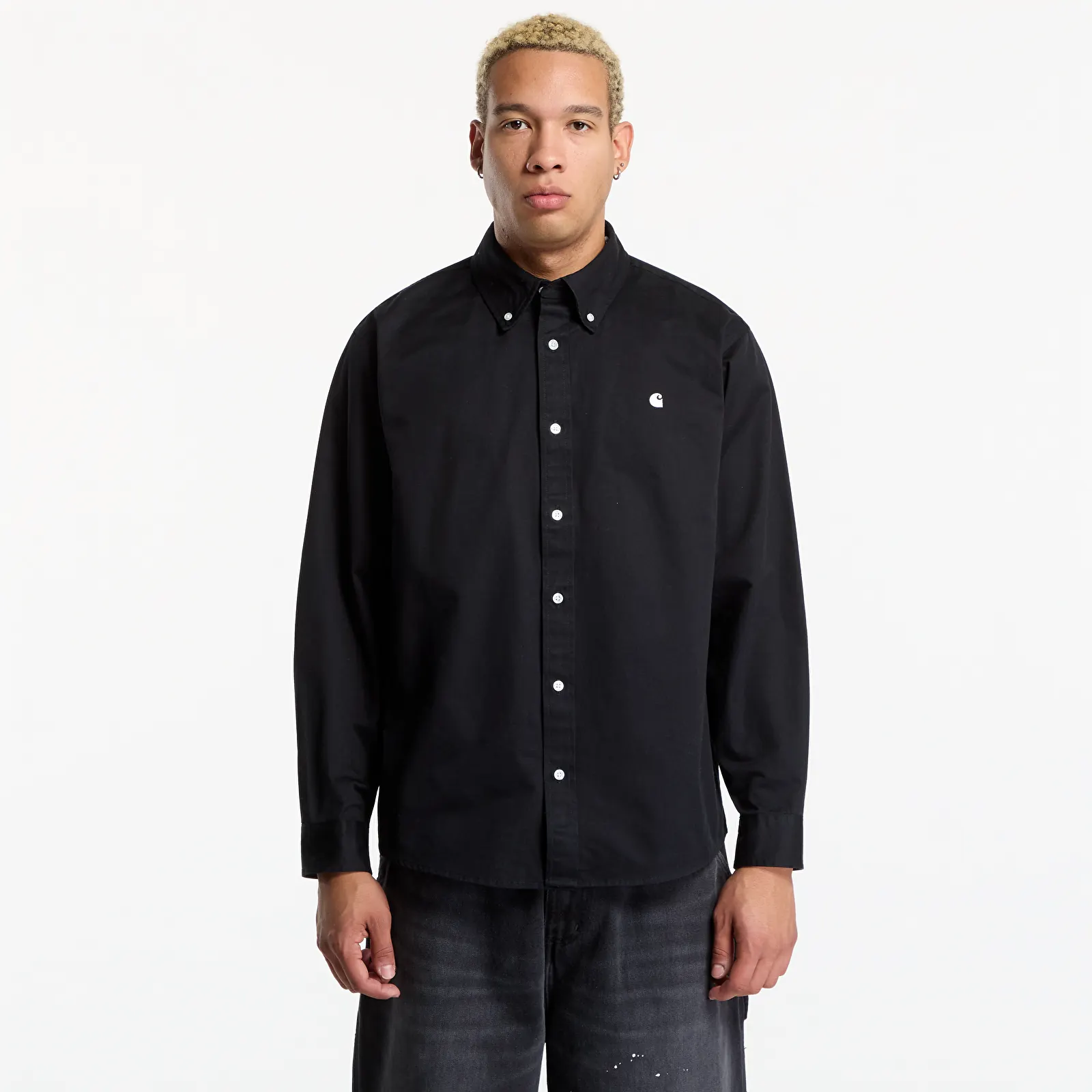 Košile Carhartt WIP L/S OG Madison Shirt UNISEX Black