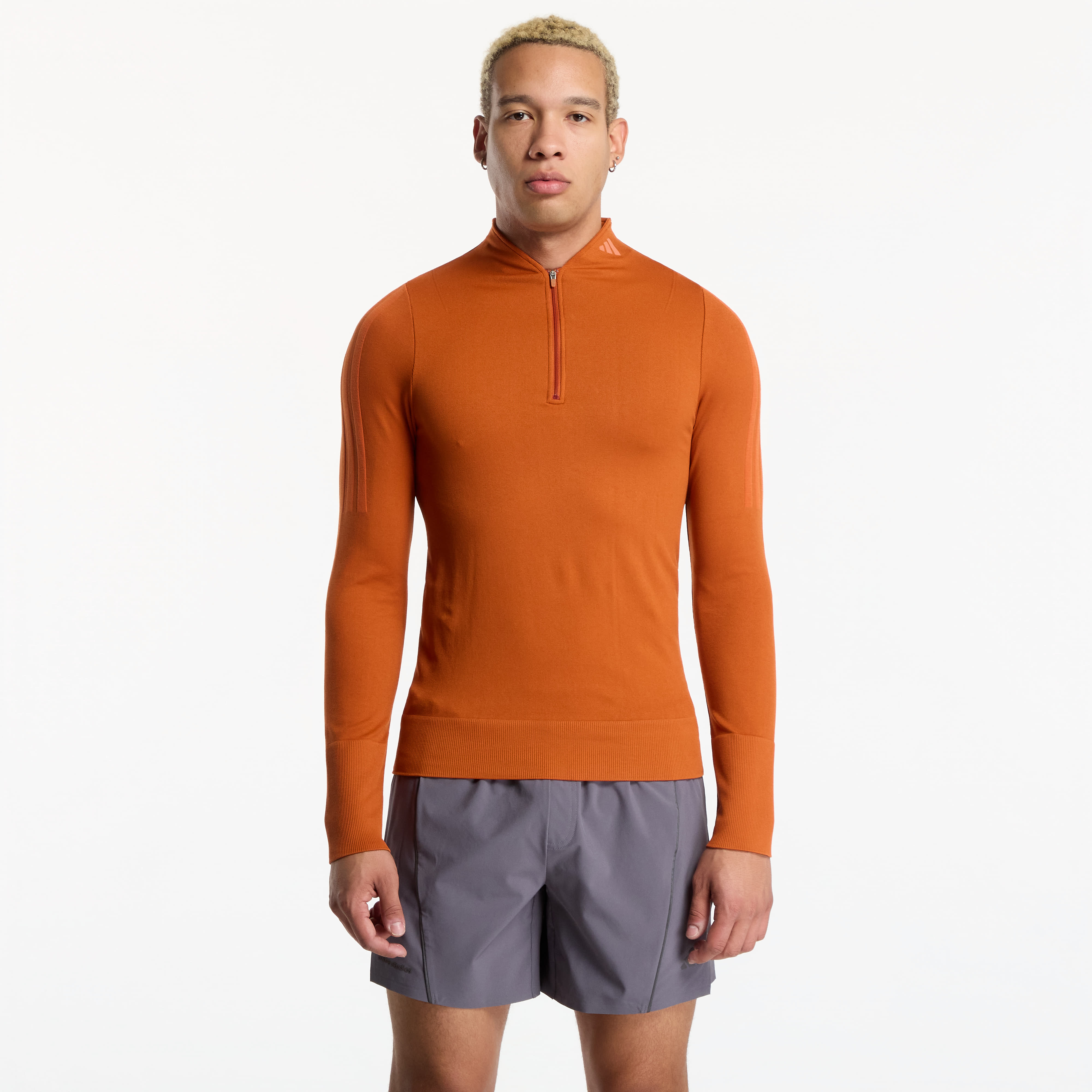 Тениска adidas x entire studios Uniform Flatknit Long sleeve Fox Red L