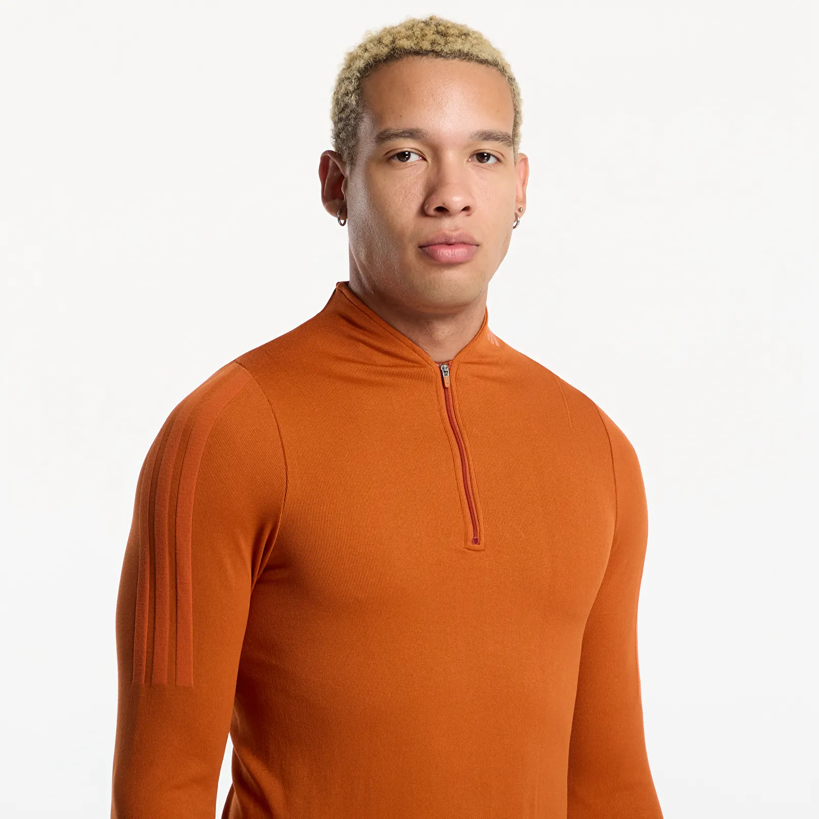 Men's T-shirts adidas x entire studios Uniform Flatknit Long sleeve Fox Red