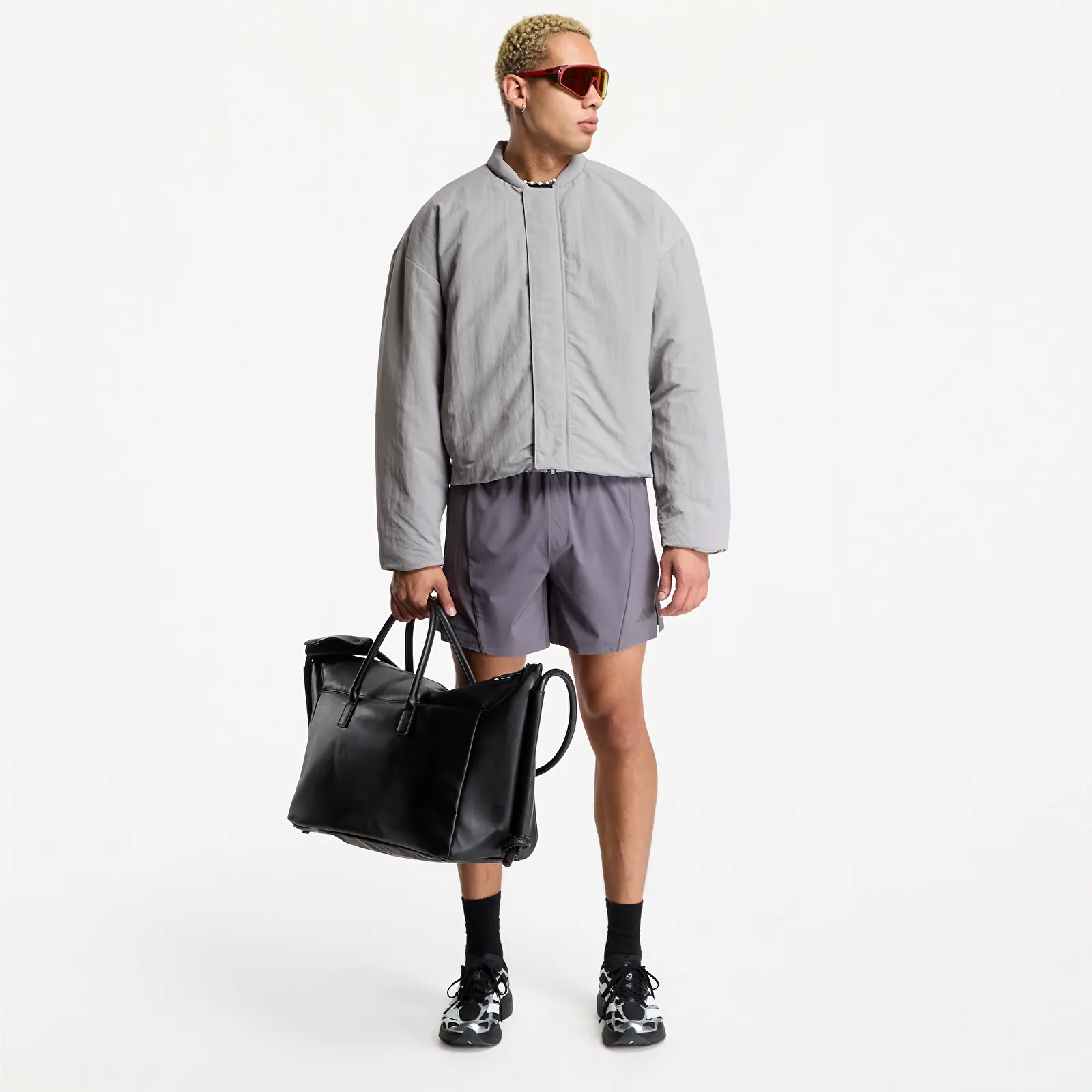 Bombardeiros para homem adidas x entire studios Z.N.E. Bomber Jacket Dove Grey