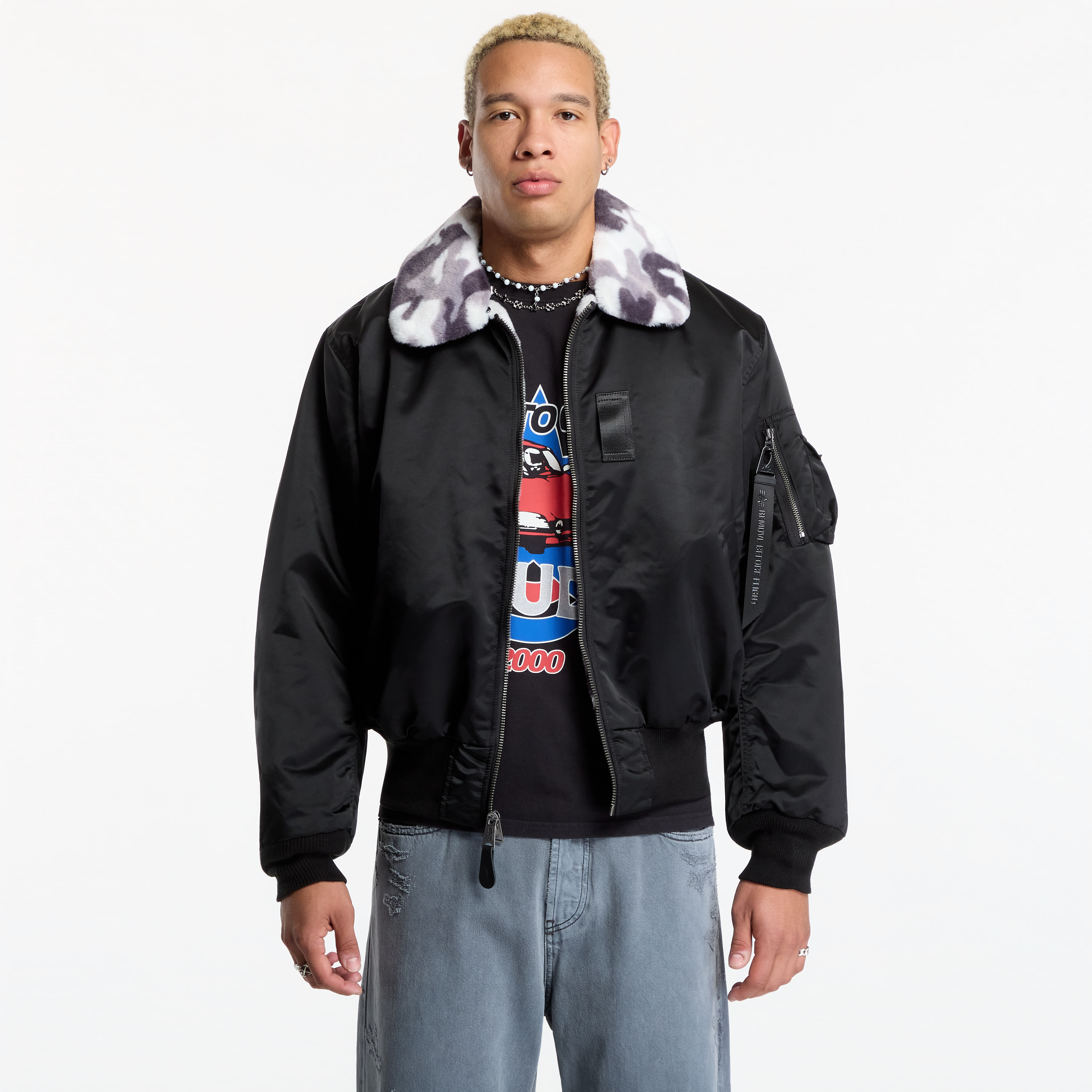 Bomber Alpha Industries B-15 Reversible II UV Black M