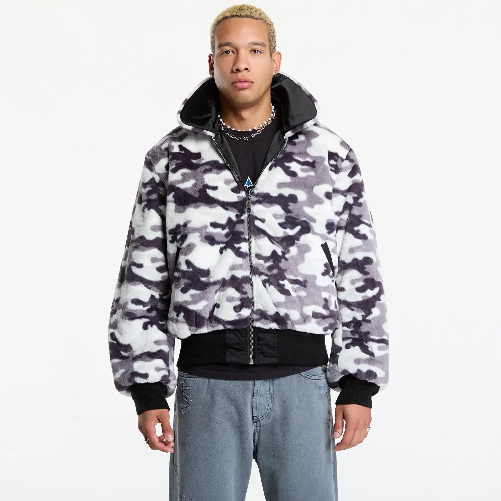 Pánské bombery Alpha Industries B-15 Reversible II UV Black