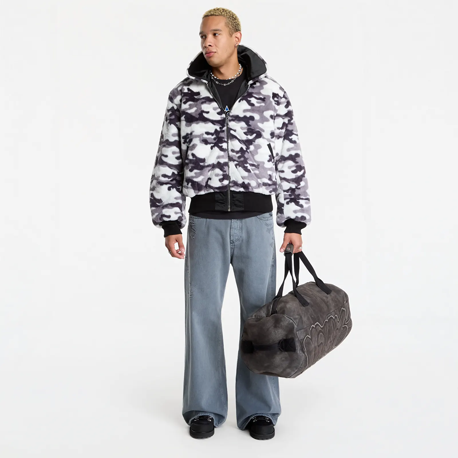 Pánské bombery Alpha Industries B-15 Reversible II UV Black