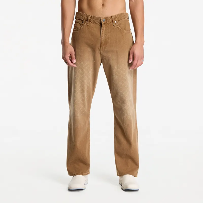 Teksad Daily Paper Faded Monogram Amba Jeans Beige