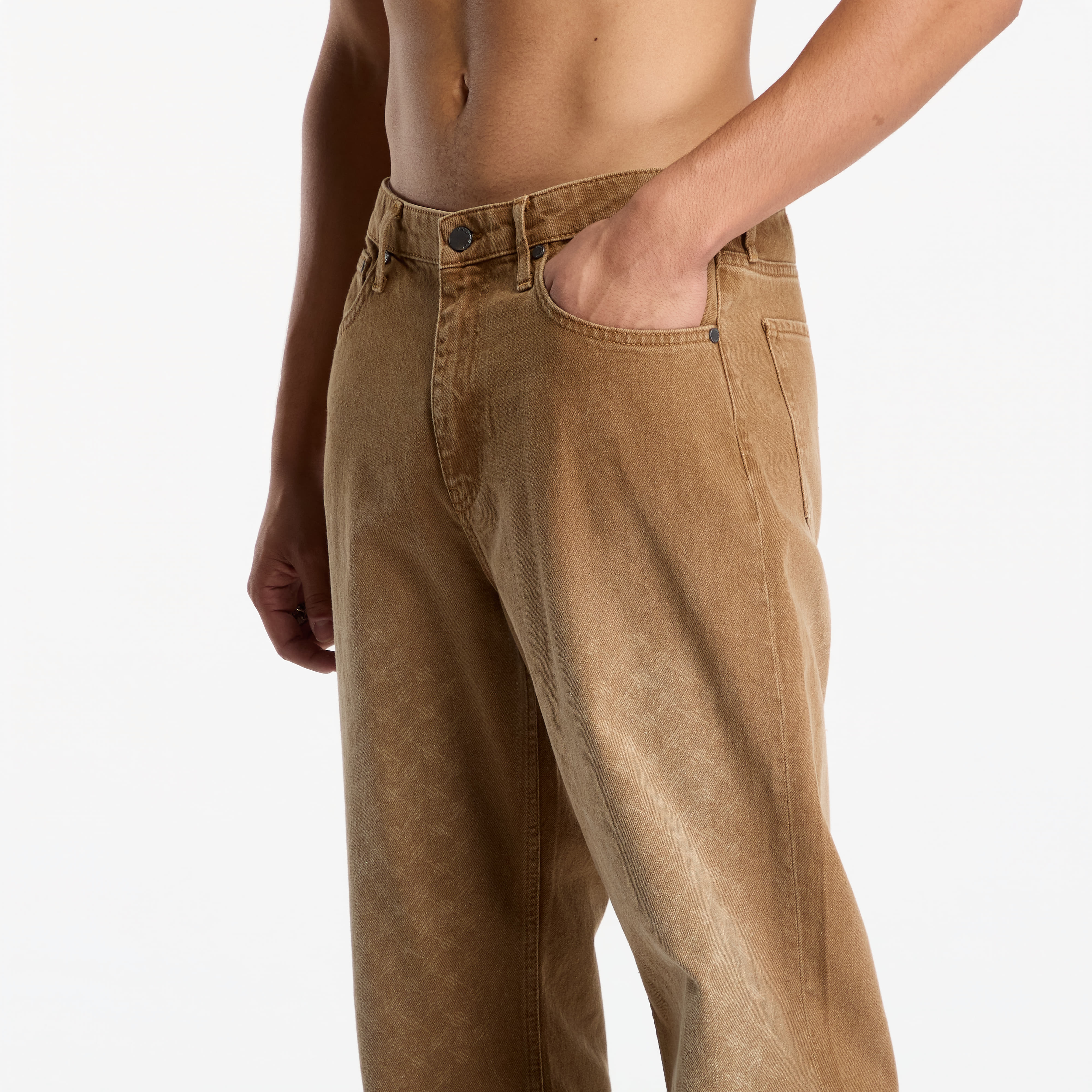 Τζιν Daily Paper Faded Monogram Amba Jeans Beige XXL