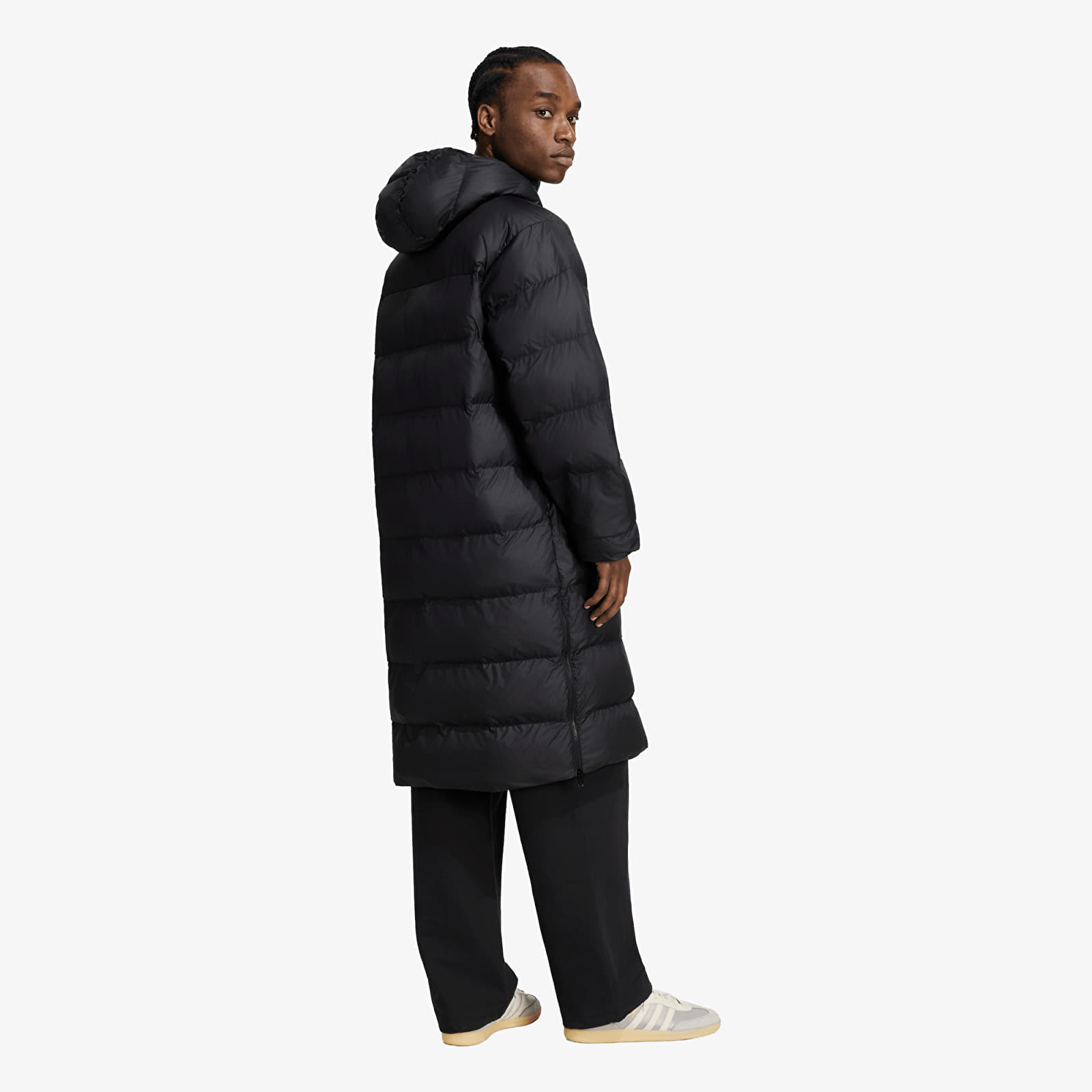 Pánske bundy adidas Long Regen Jacket Black