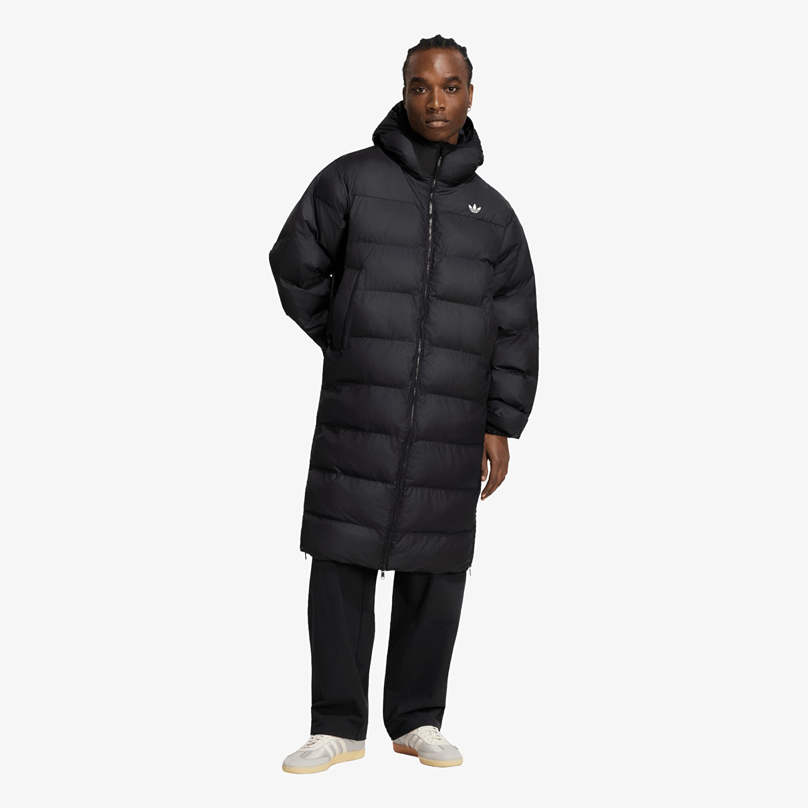 Pánske bundy adidas Long Regen Jacket Black
