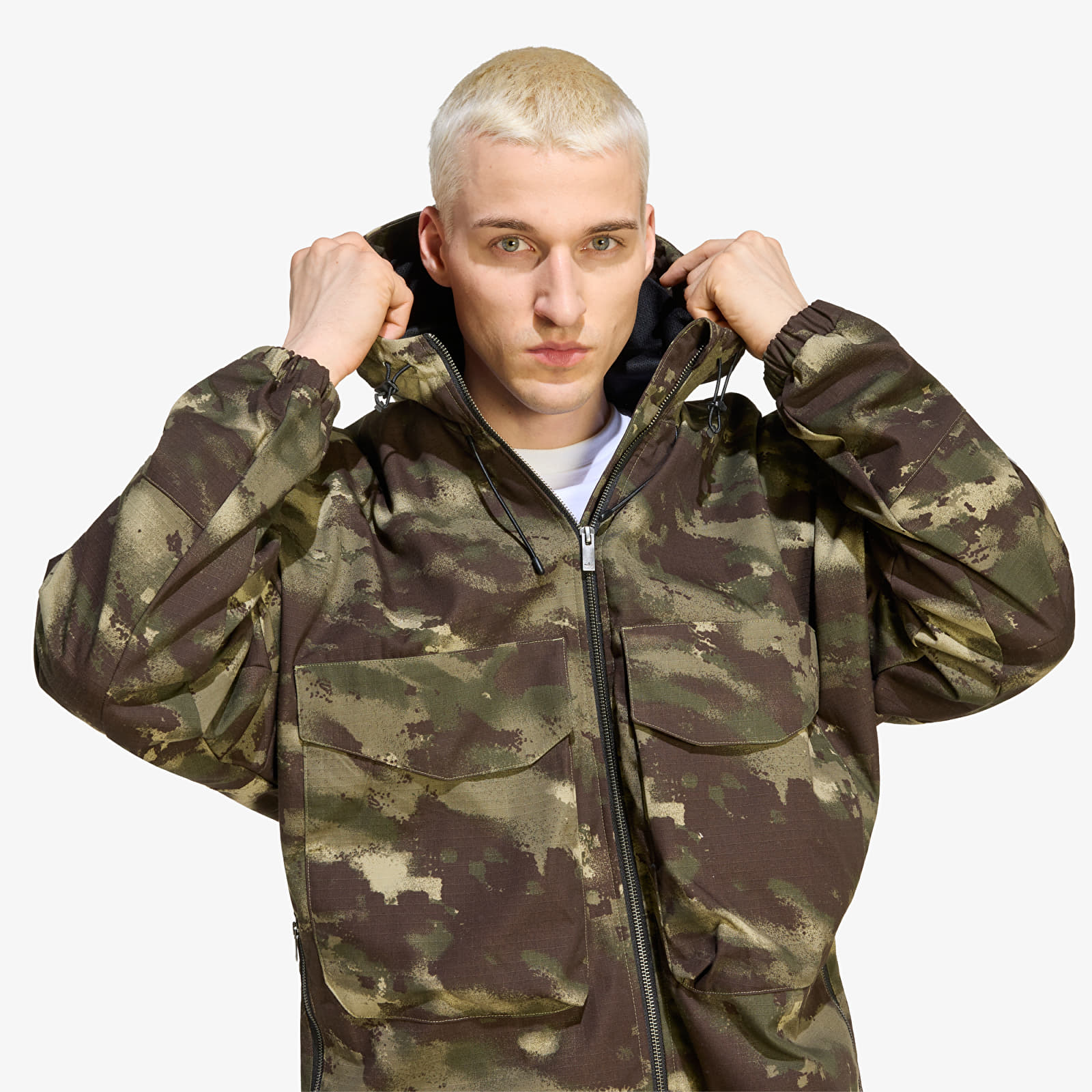 Vestes pour hommes adidas Camo Jkt Olive Strata