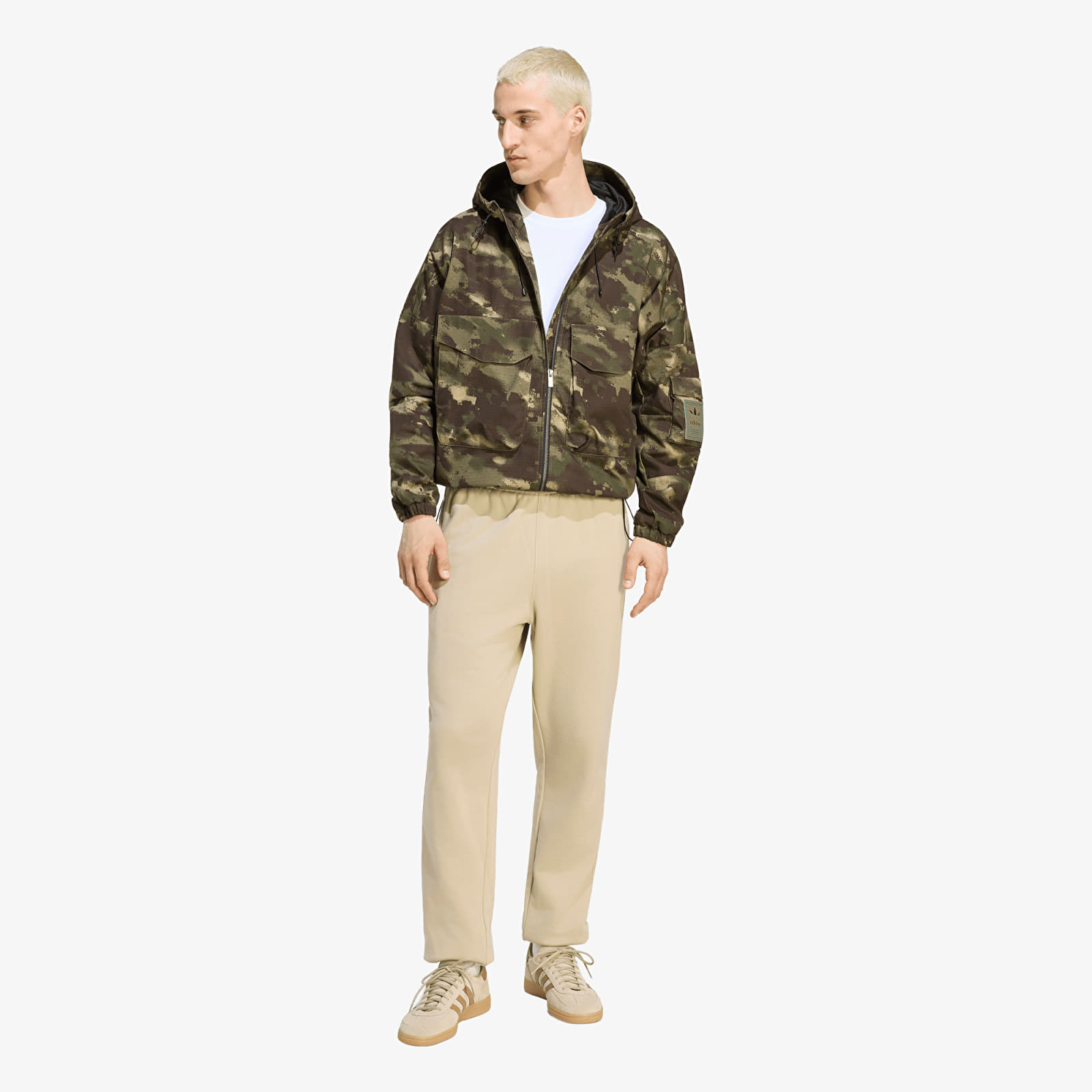 Vestes pour hommes adidas Camo Jkt Olive Strata