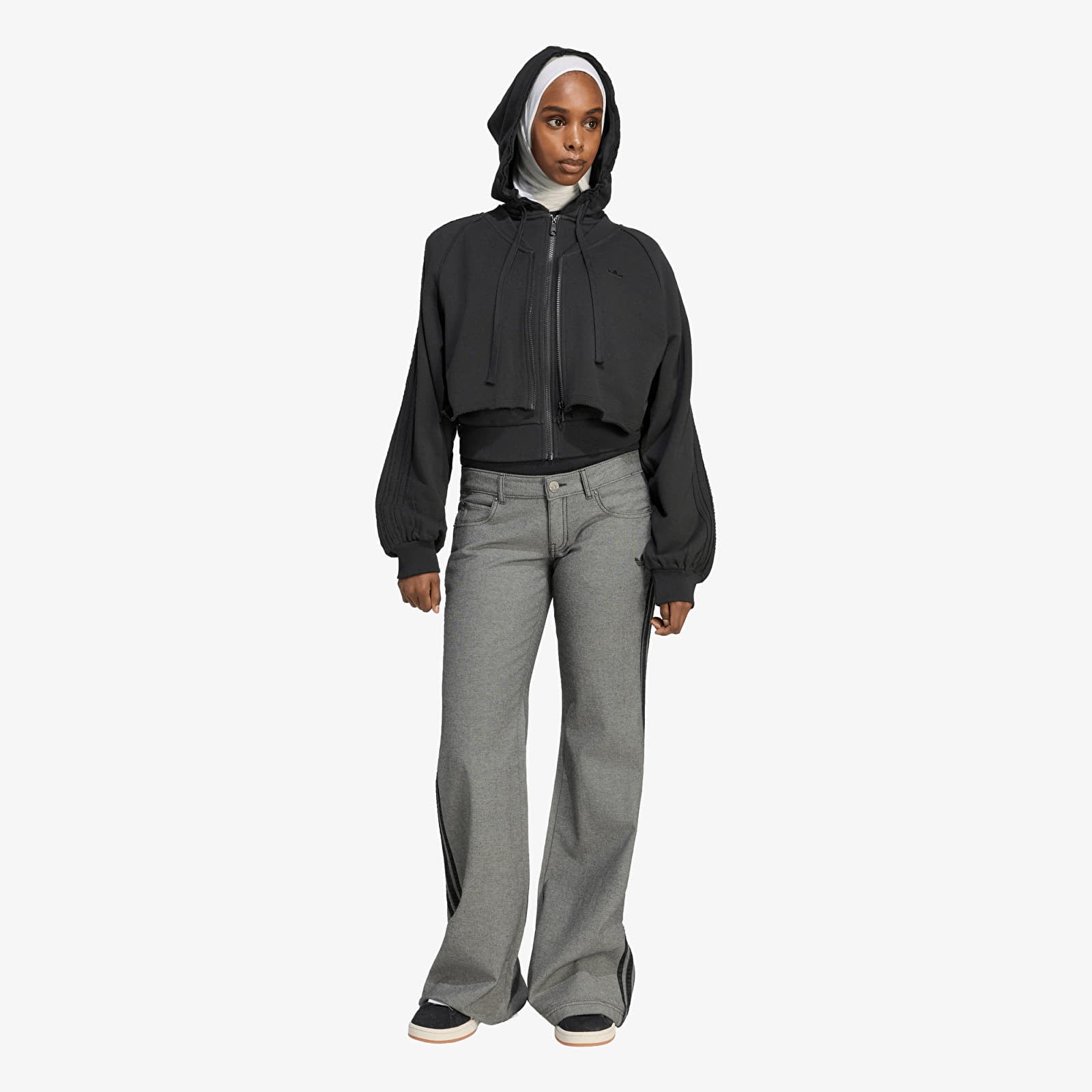 Vestes pour femmes adidas SST Double Front Hoody Black