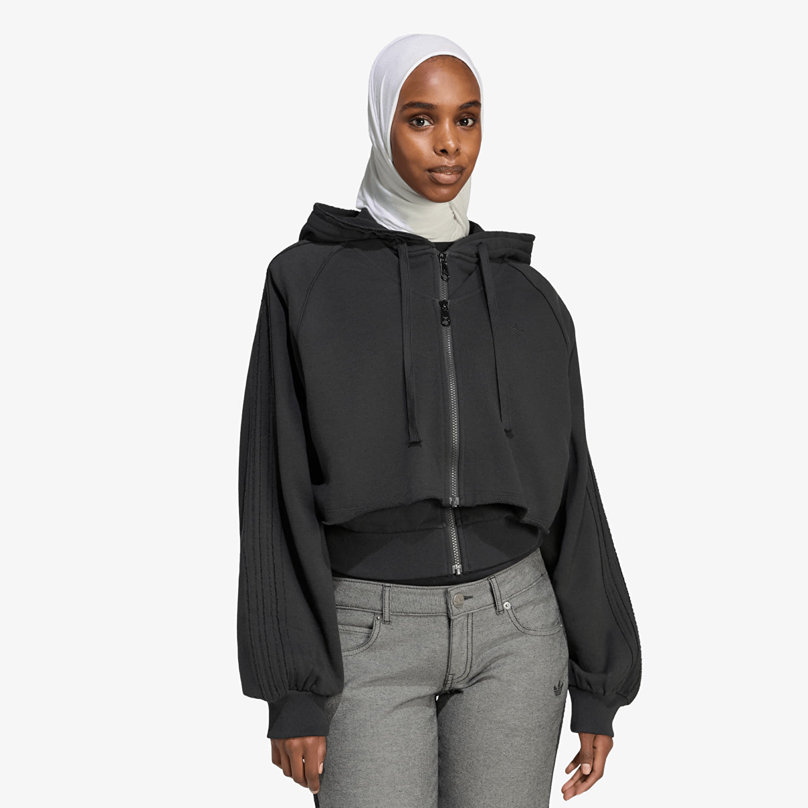 Vestes pour femmes adidas SST Double Front Hoody Black