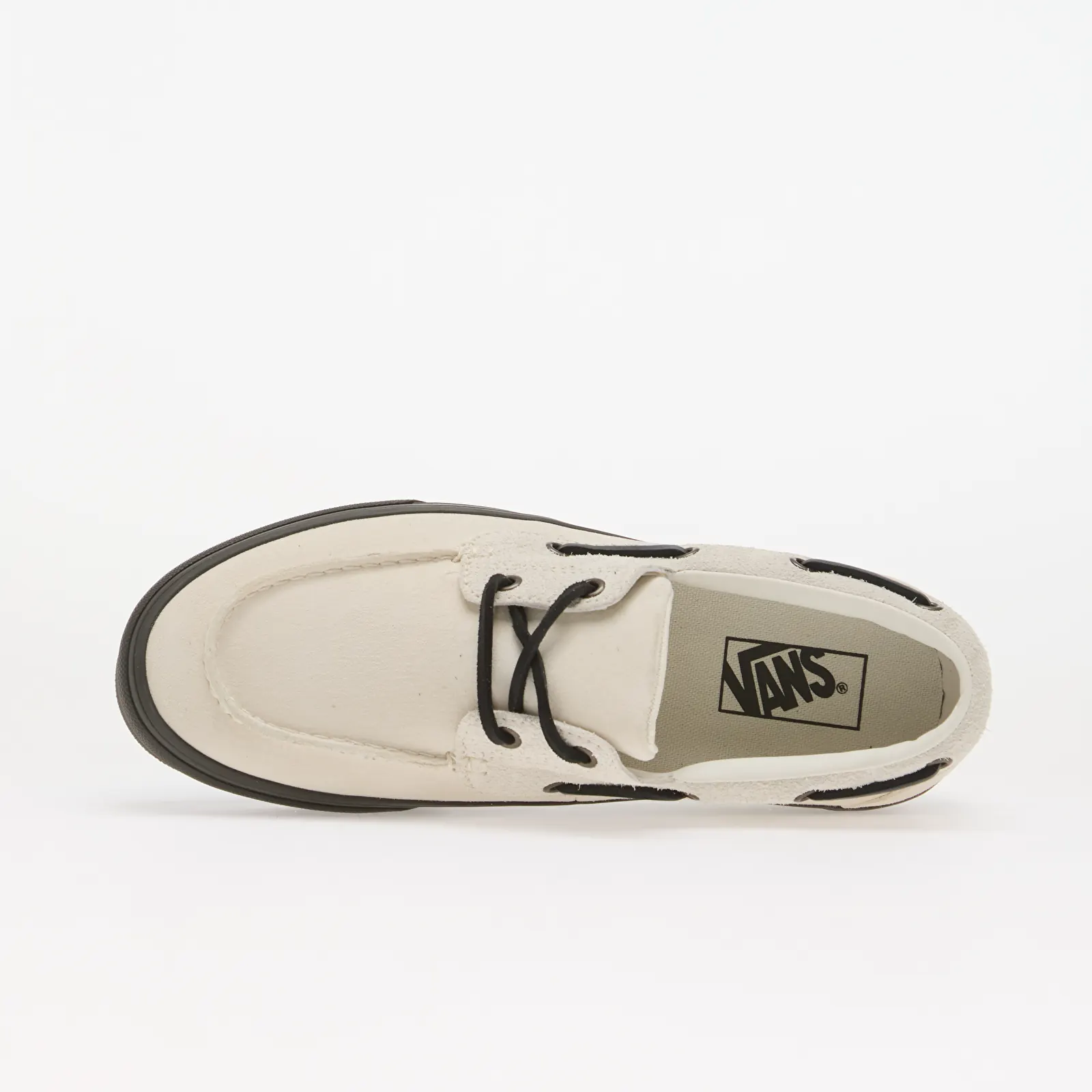 Pánske tenisky a topánky Vans 2-Eyelet Boat Shoe Hairy Suede White