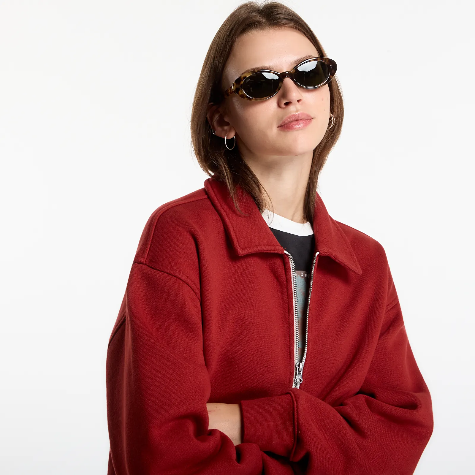Sudaderas con capucha para mujer Vans Alanna Fleece Jacket Poppy Ember