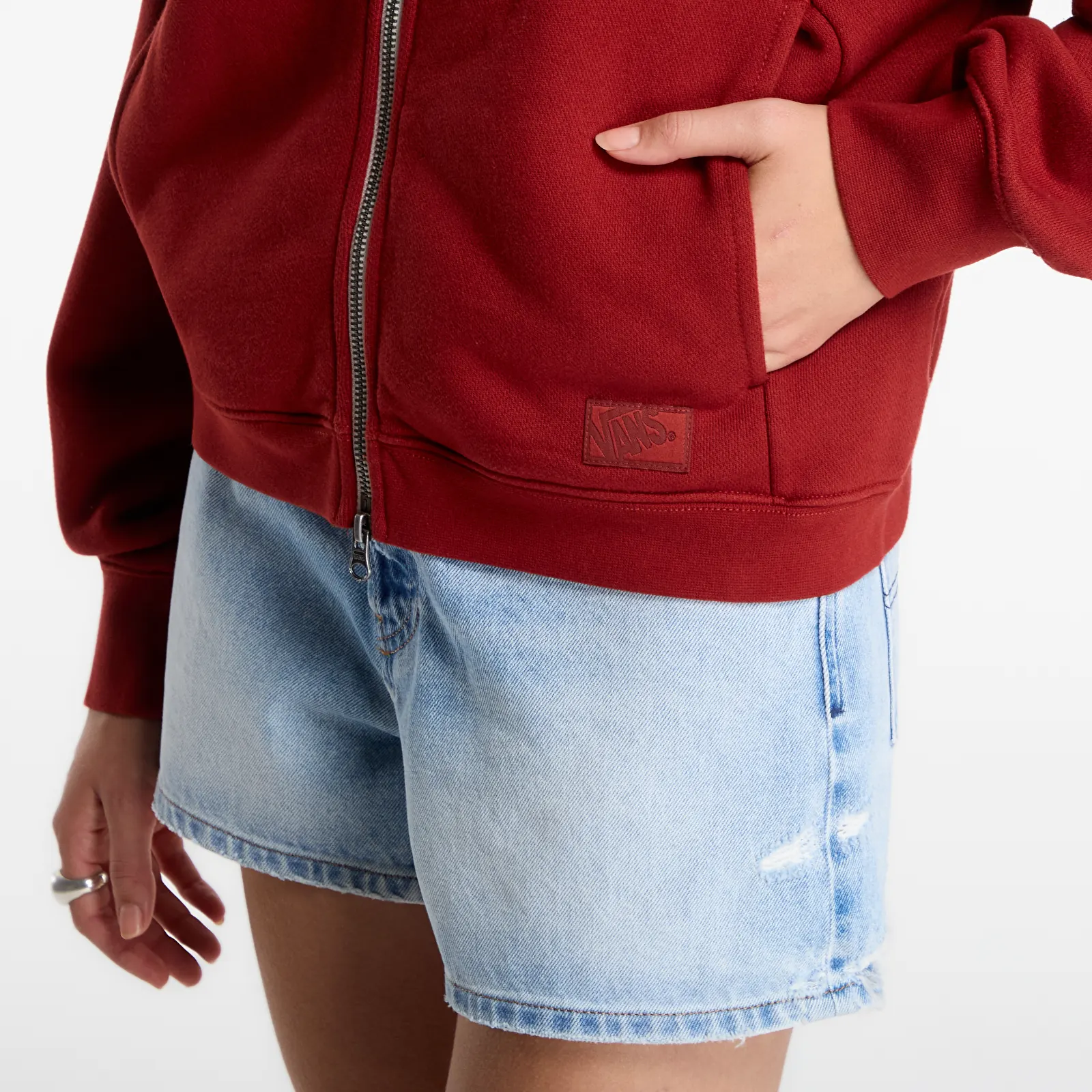 Sudaderas con capucha para mujer Vans Alanna Fleece Jacket Poppy Ember