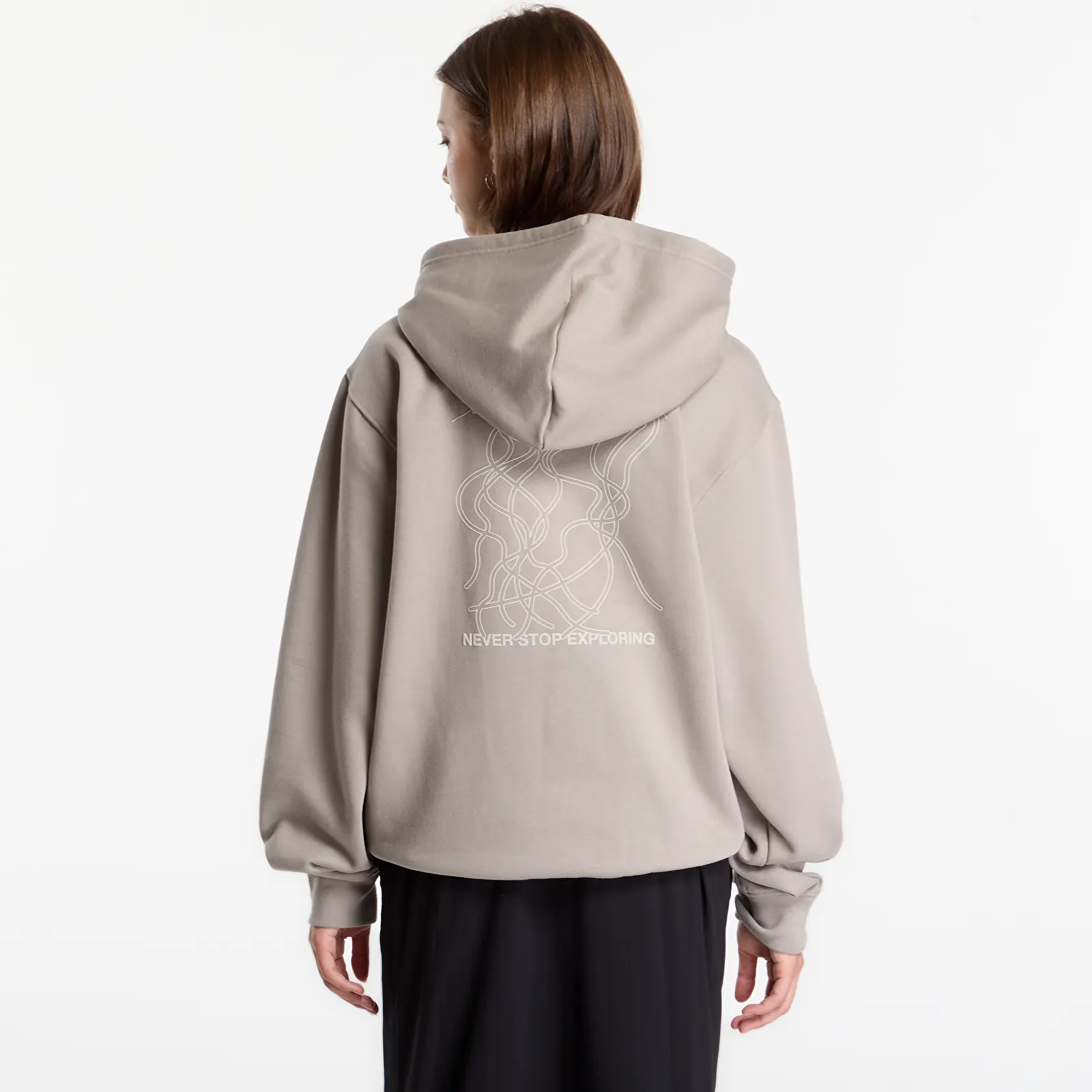Sweatshirts för män The North Face Hoodie Relaxed - Ski UNISEX Stone Slab