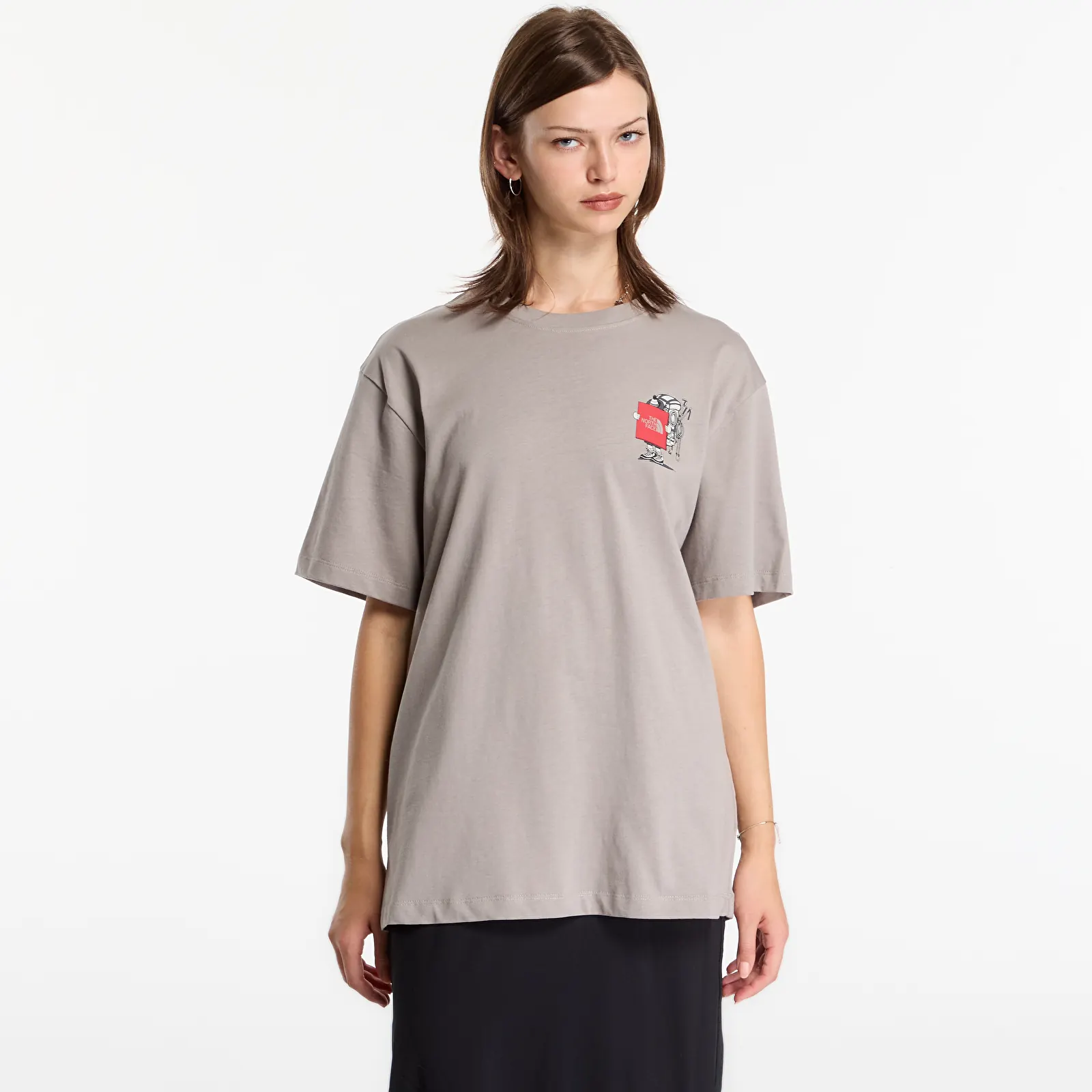 Miesten T-paidat The North Face Gear Up Get Out Relaxed SS Tee UNISEX Stone Slab