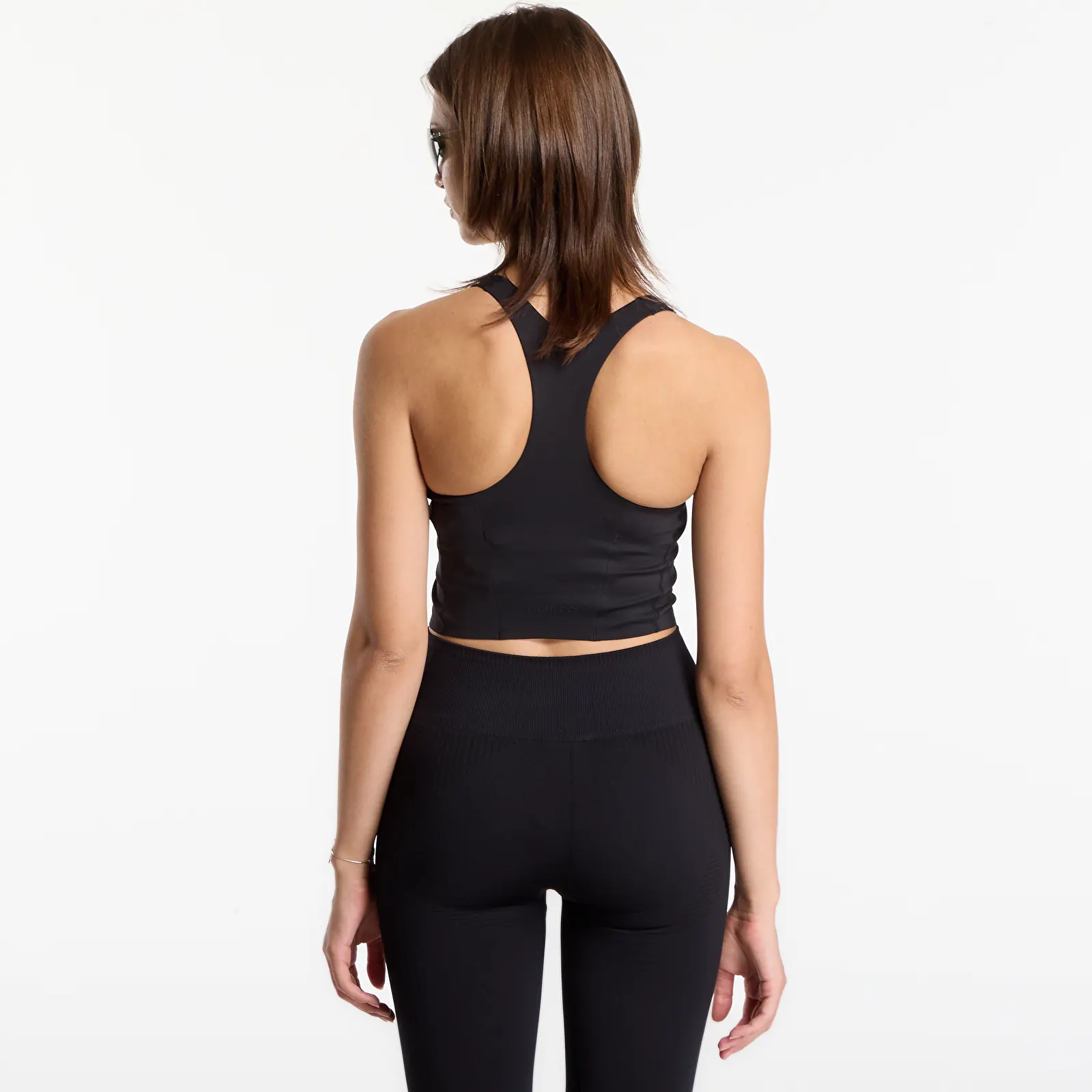 Sieviešu krūšturi adidas x entire studios Optime Training Medium Support Bra Tank Black