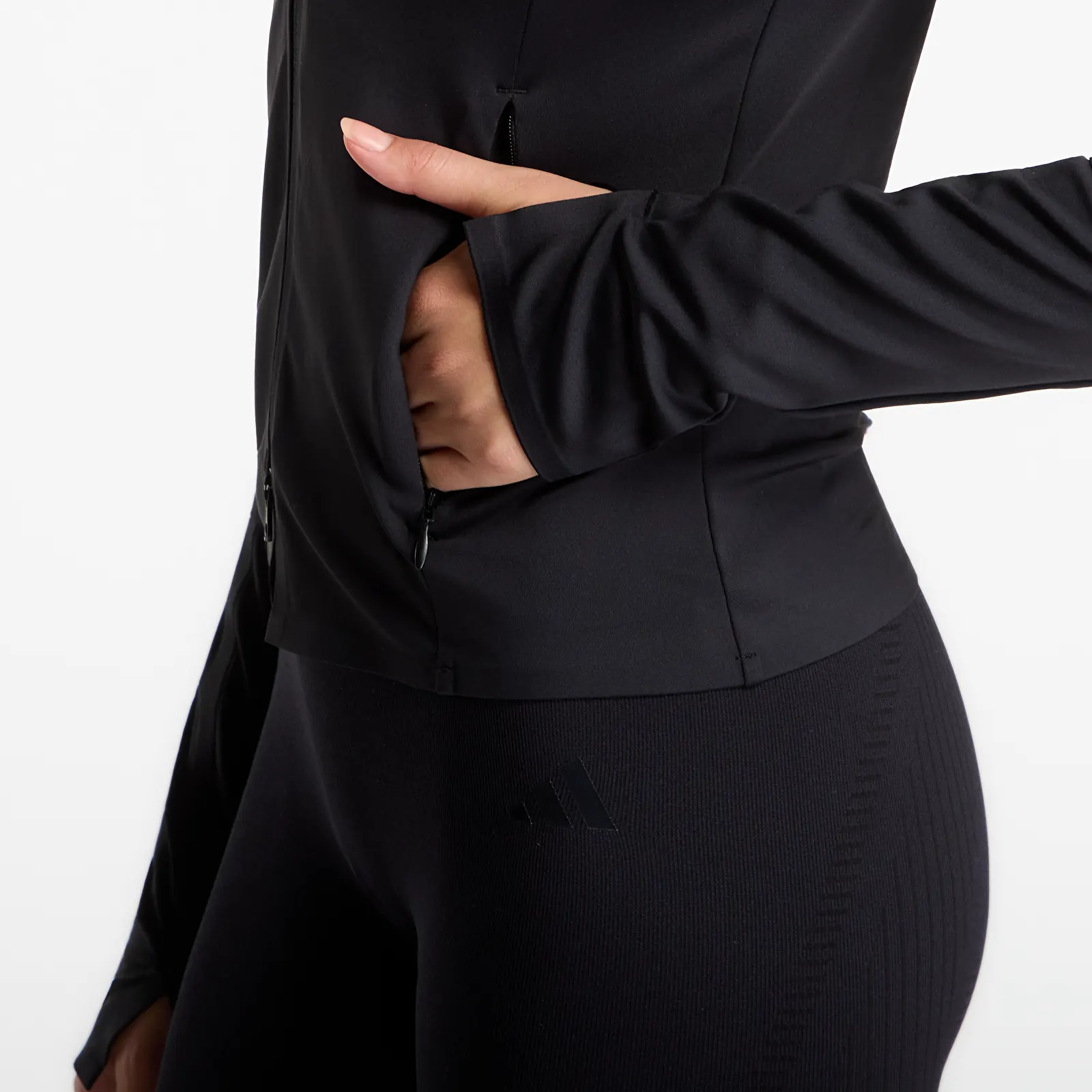 Sudaderas con capucha para mujer adidas x entire studios Training Midlayer Black