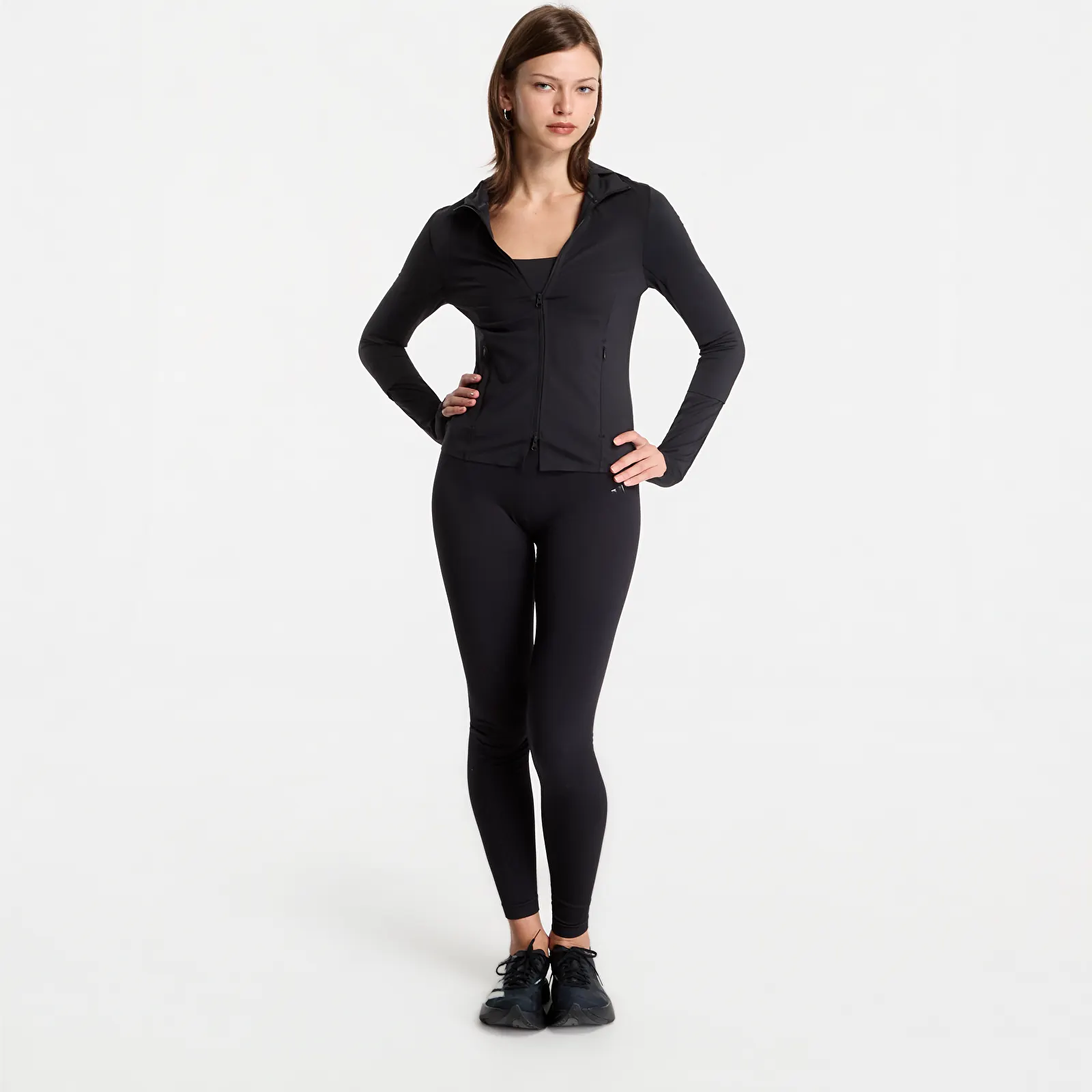 Sudaderas con capucha para mujer adidas x entire studios Training Midlayer Black