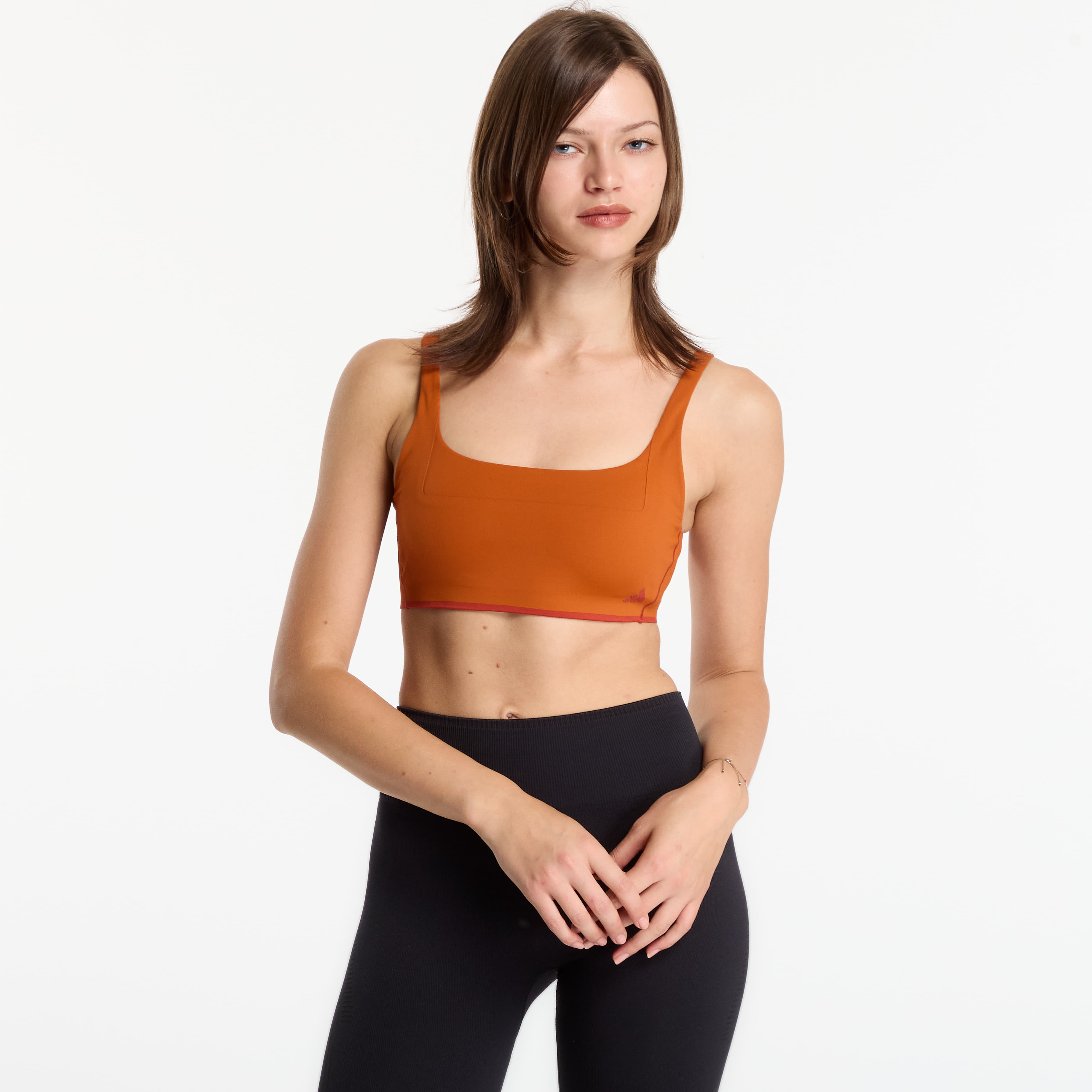 Сутиени adidas x entire studios Optime Training Low Support Bra Fox Red S