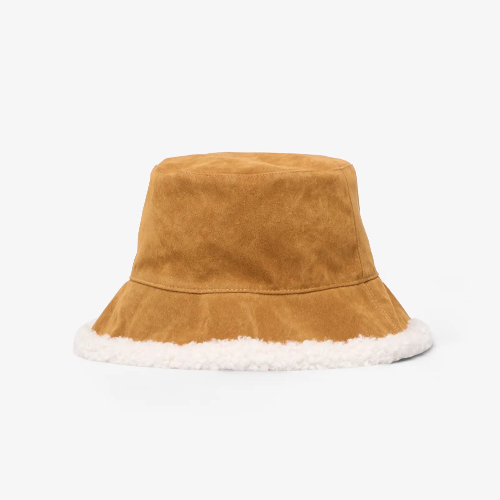 Herenhoeden Karl Lagerfeld Jeans Suede Fur Rev Bucket Hat Brown